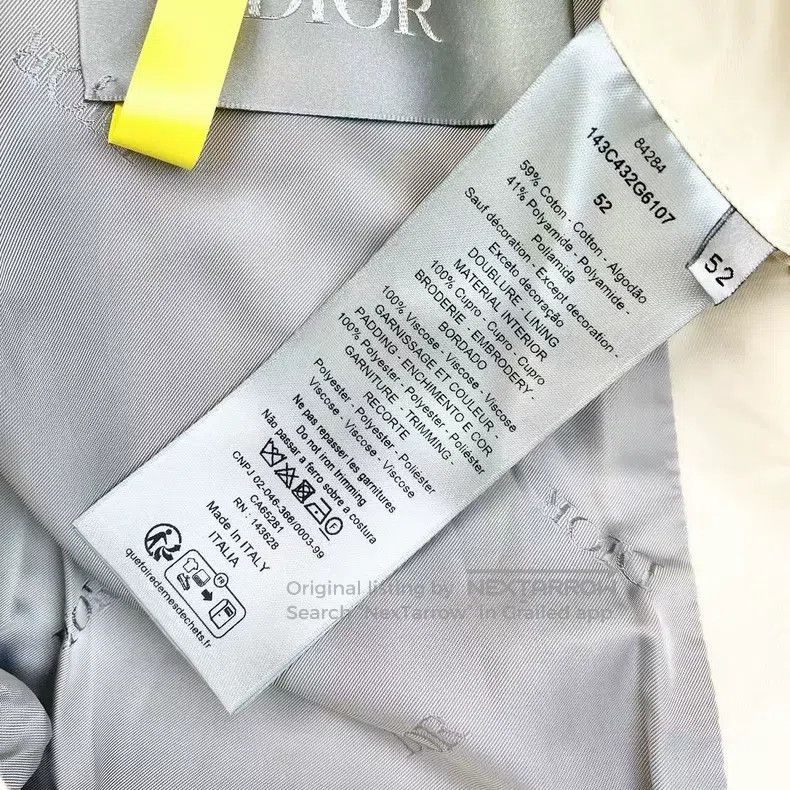 Dior Dior 24sslogo slogan bomber jacket Size US L / EU 52-54 / 3 - 5 Thumbnail