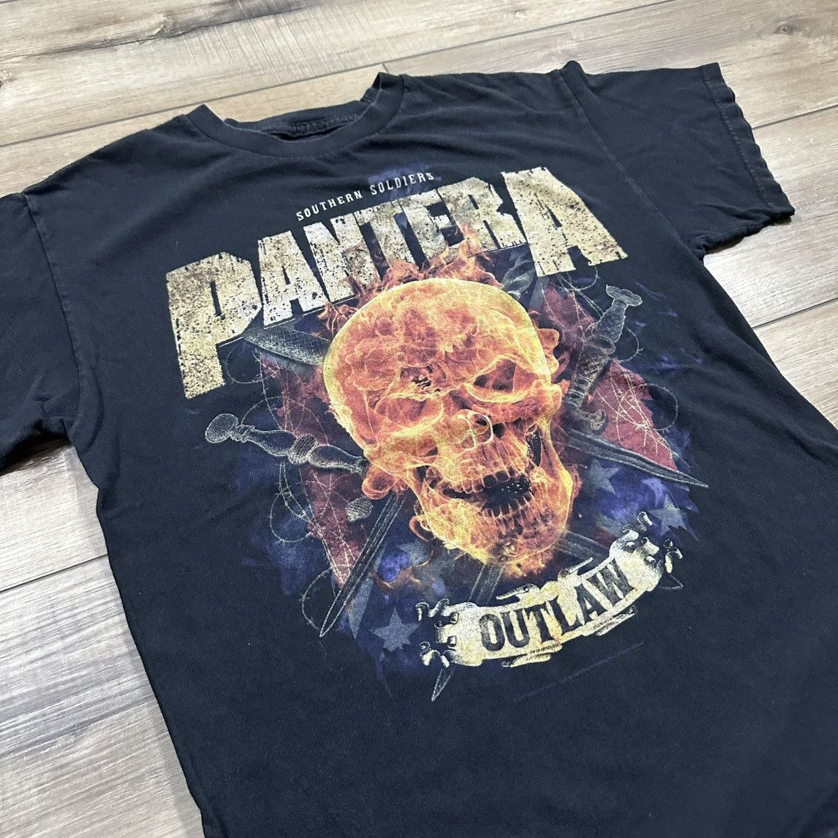 Other Vintage 2000s Pantera Southern Soldiers Outlaw Skull Tee Size US M / EU 48-50 / 2 - 5 Thumbnail