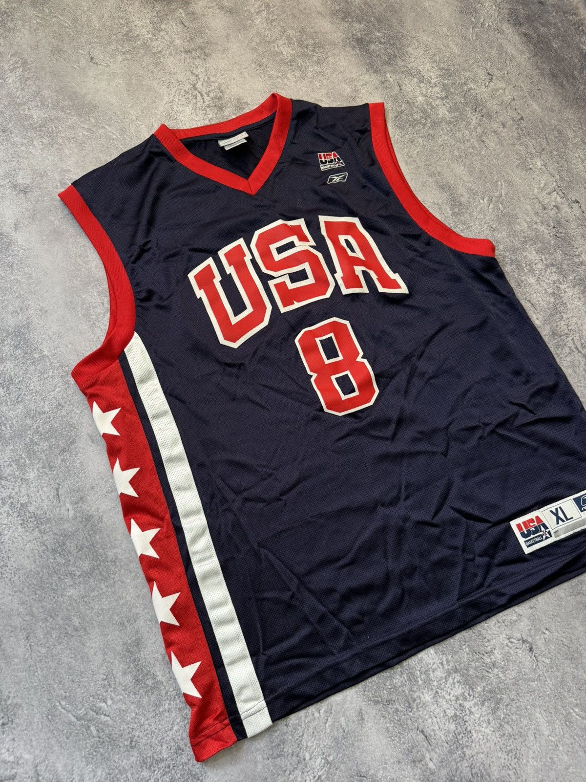 Reebok × Vintage USA Basketball Jersey Reebok Number 8 Kobe Bryant Size US XL / EU 56 / 4 - 2 Thumbnail