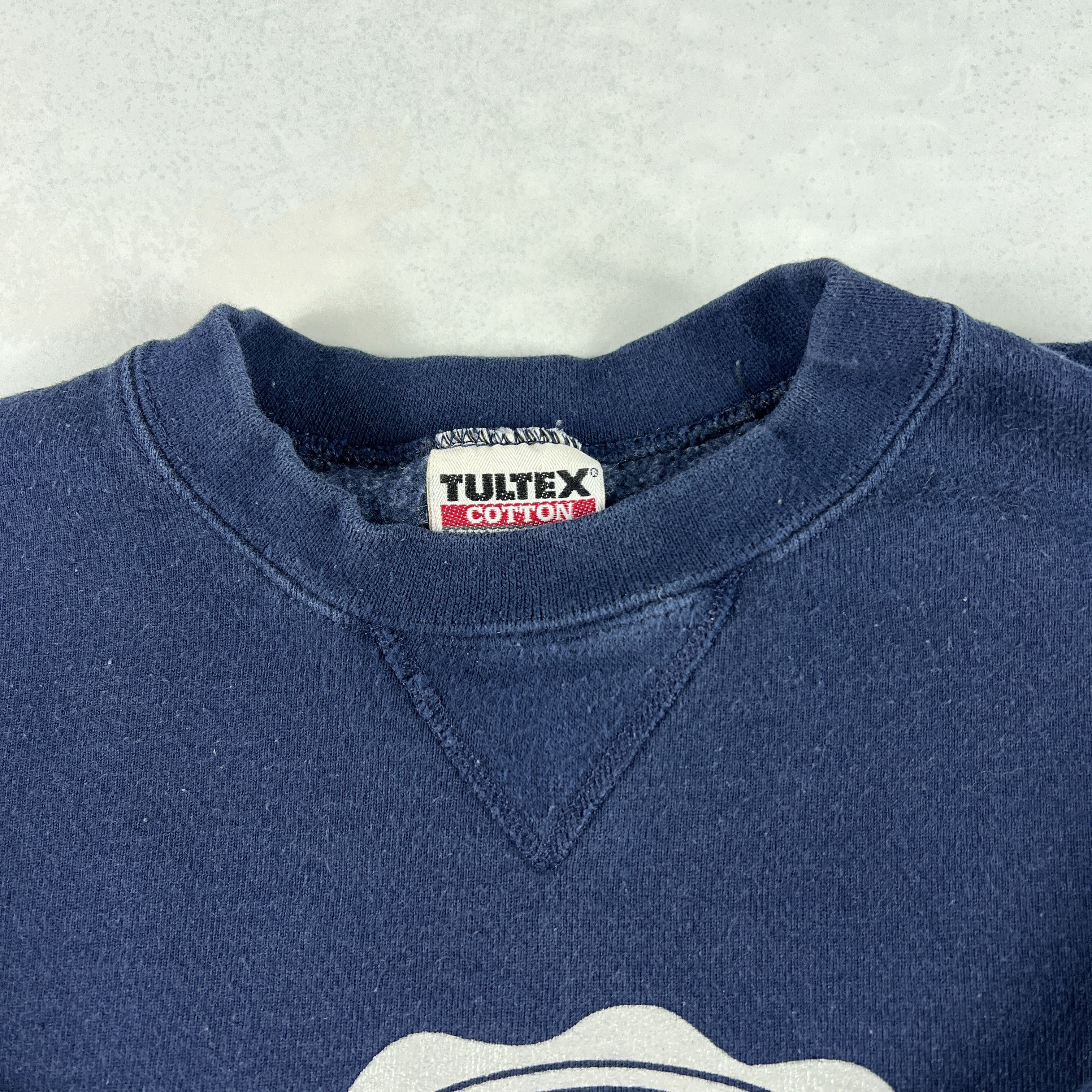NCAA × Tultex × Vintage VTG Penn State Nittany Lions Sweatshirt Blue Faded Crewneck Size US L / EU 52-54 / 3 - 6 Thumbnail