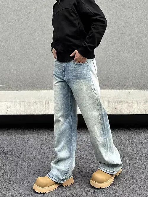 Japanese Brand Miyahara x Jun Vintage Washed Faded Loose Casual Jeans Size US 32 / EU 48 - 4 Thumbnail