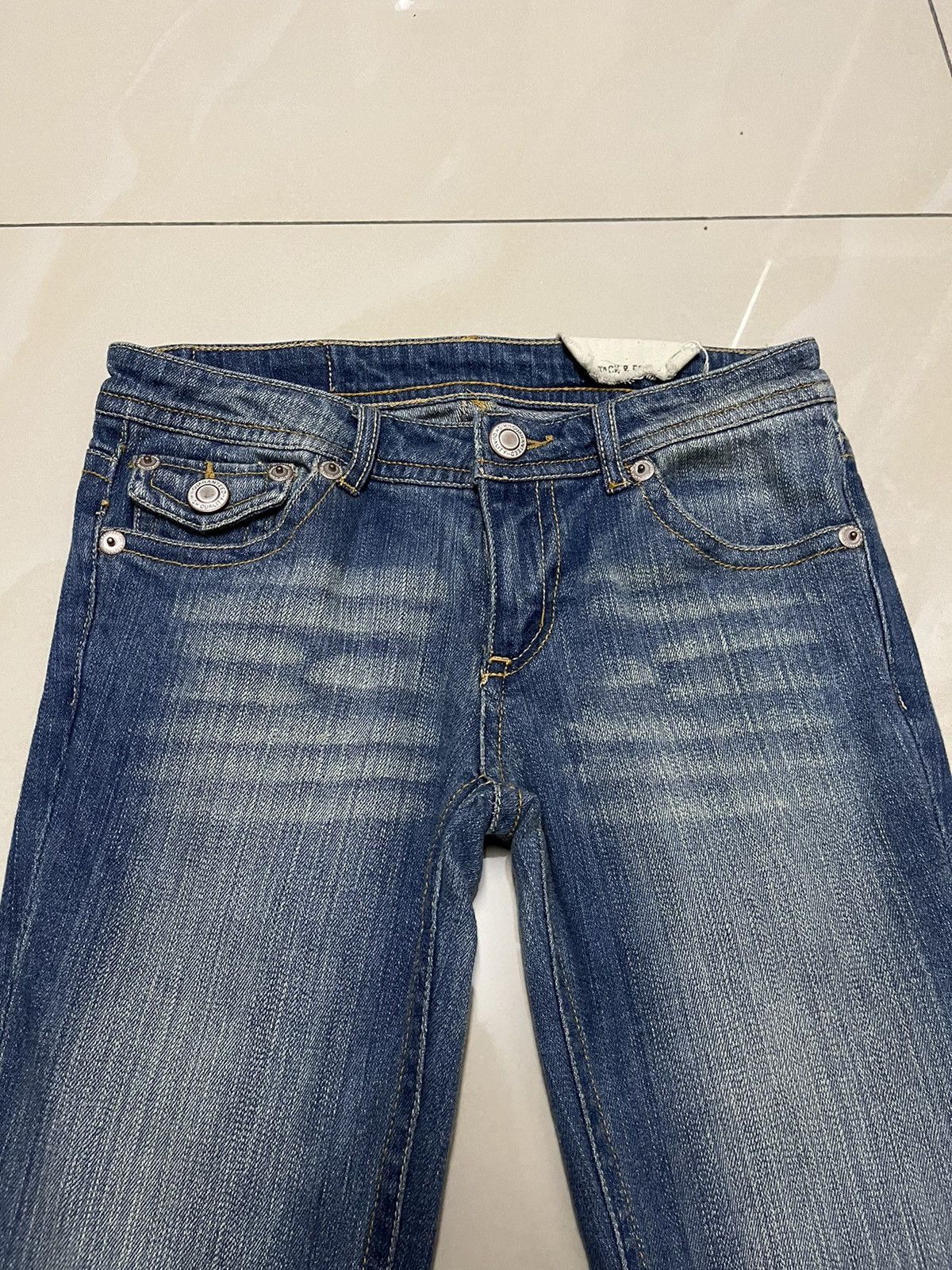 If Six Was Nine Flare Jeans Back & Forth low rise faded distressed F1 Size US 29 - 3 Thumbnail