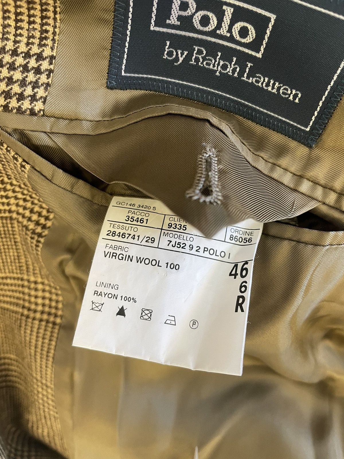 Polo Ralph Lauren × Vintage Prince of Wales Check Wool Suit Size 46R - 14 Thumbnail