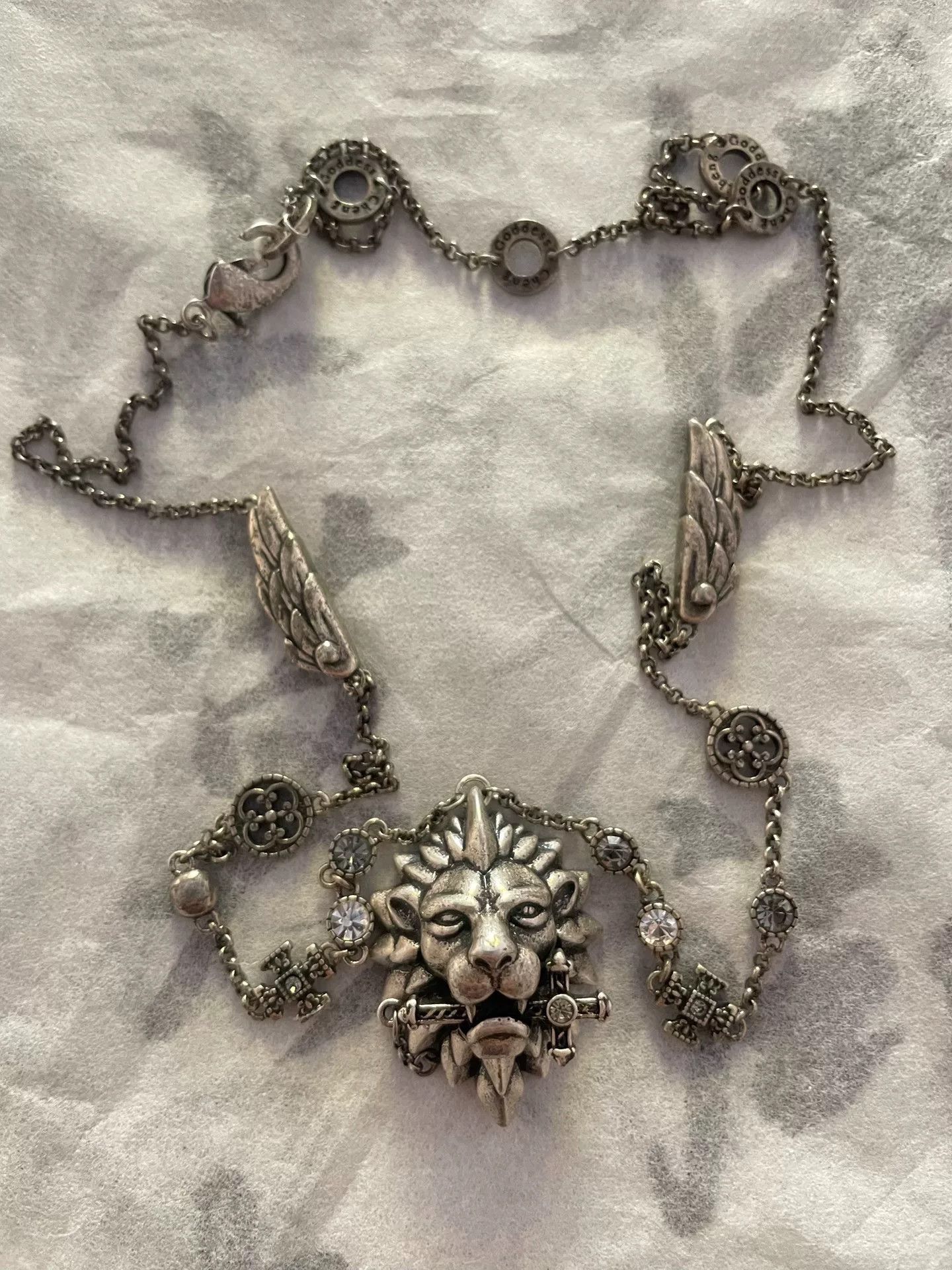 ANGEL CHEN GoddessCheng Lion Courage Silver Necklace Size ONE SIZE - 1 Thumbnail