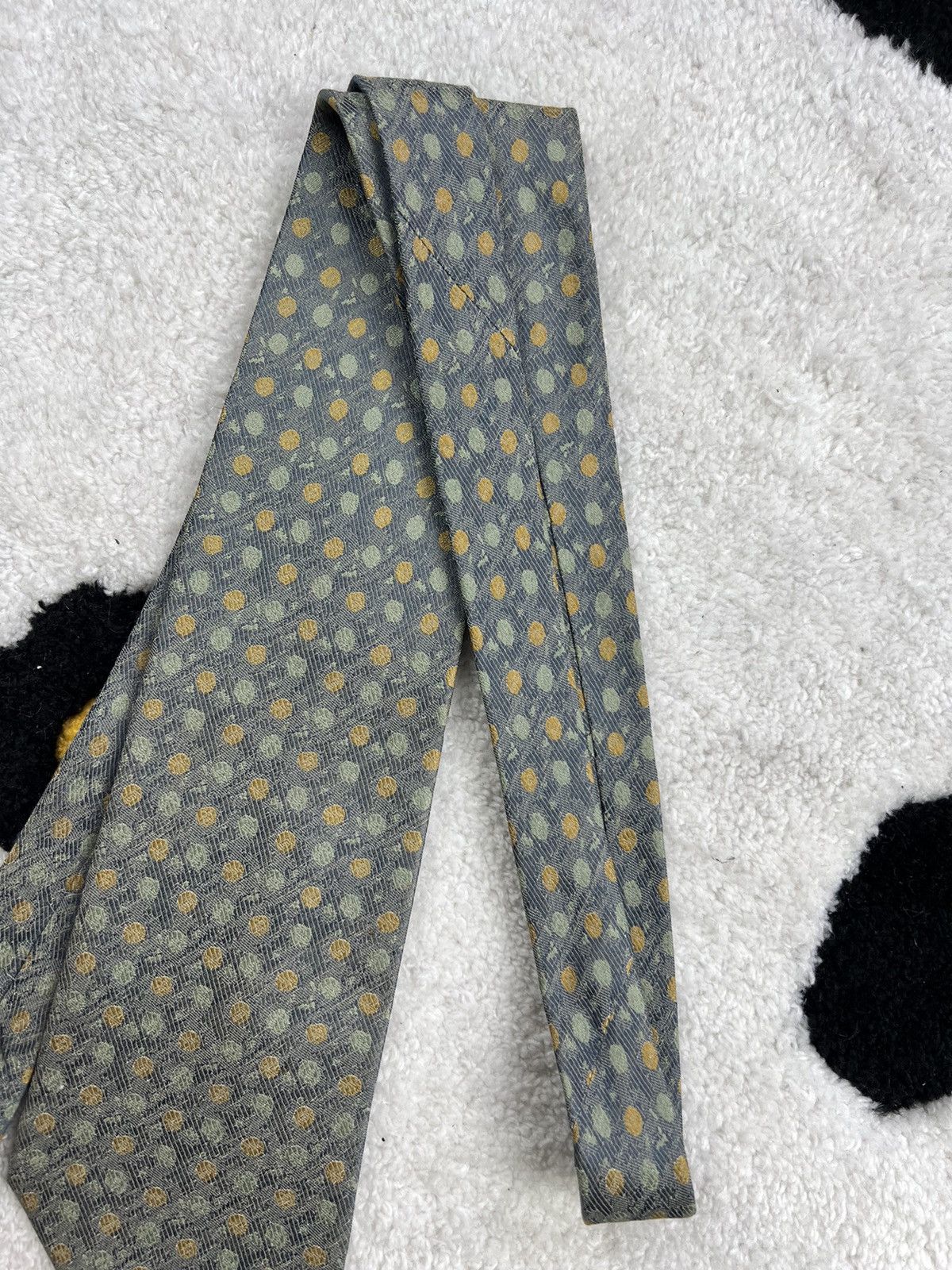 Ermenegildo Zegna Vintage Ermenegildo Zegna Silk Geometric Luxury Tie Size ONE SIZE - 5 Thumbnail