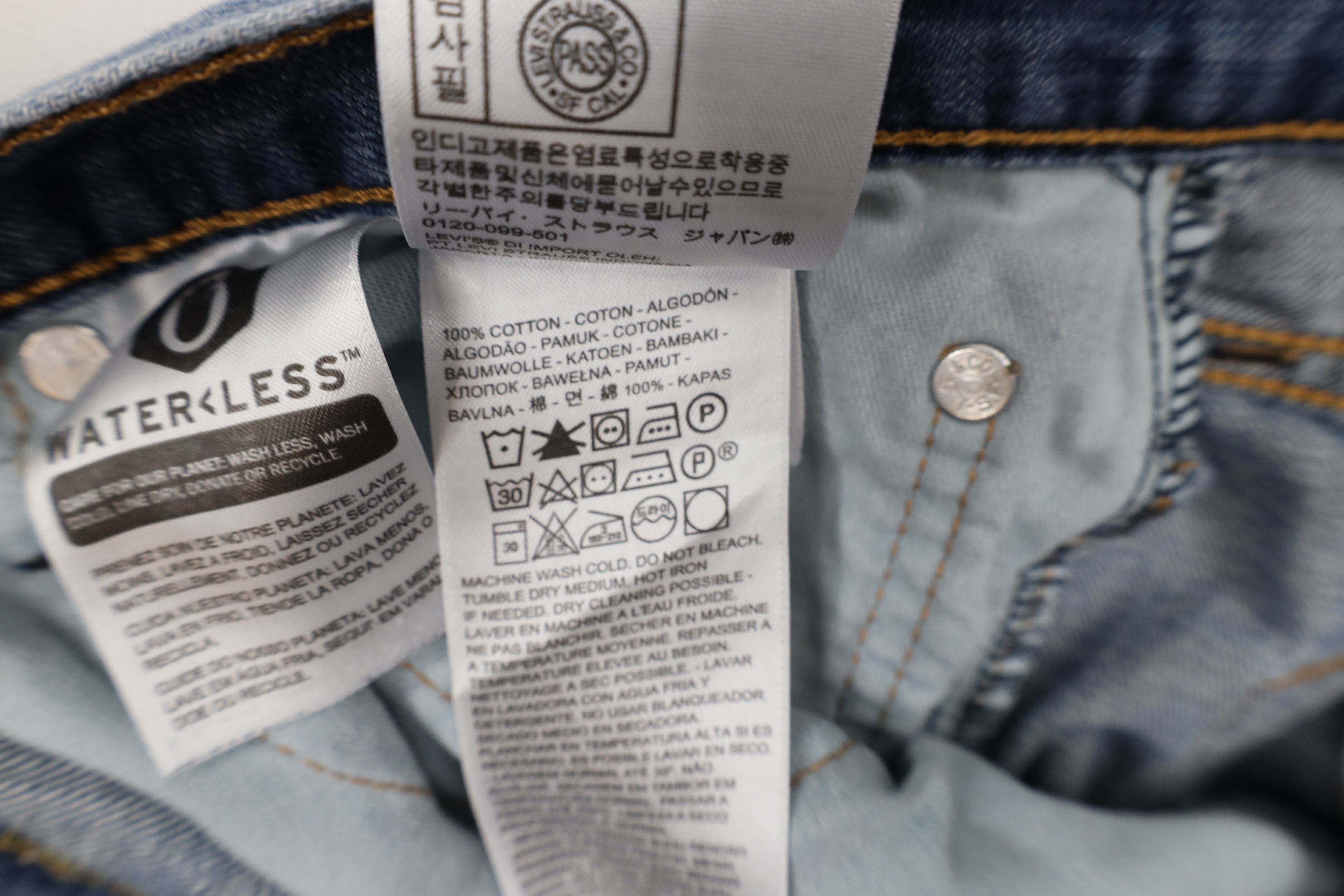 Levi's Vintage Y2K Levis 527 Fit Bootcut Wide Leg Denim Jeans Blue Size US 34 / EU 50 - 10 Thumbnail
