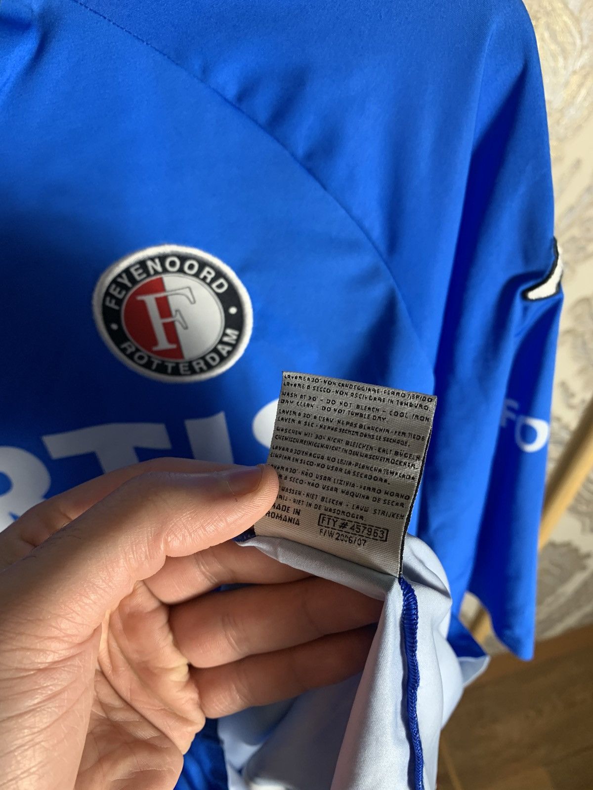 Kappa VINTAGE KAPPA FC FEYENOORD NETHERLANDS SOCCER JERSRY RETRO Size US L / EU 52-54 / 3 - 5 Thumbnail