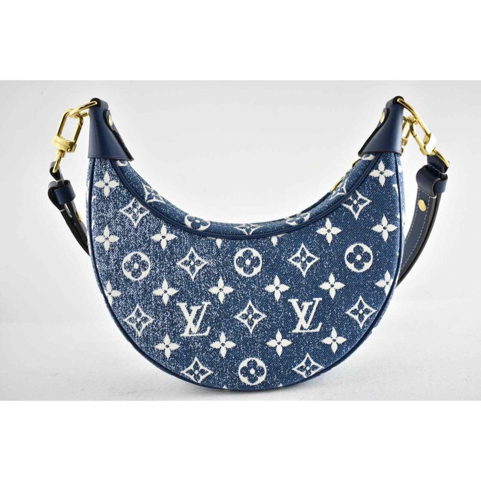 Louis Vuitton Louis Vuitton Loop Blue Denim Moon Crossbody Shoulder Bag Size ONE SIZE - 7 Thumbnail