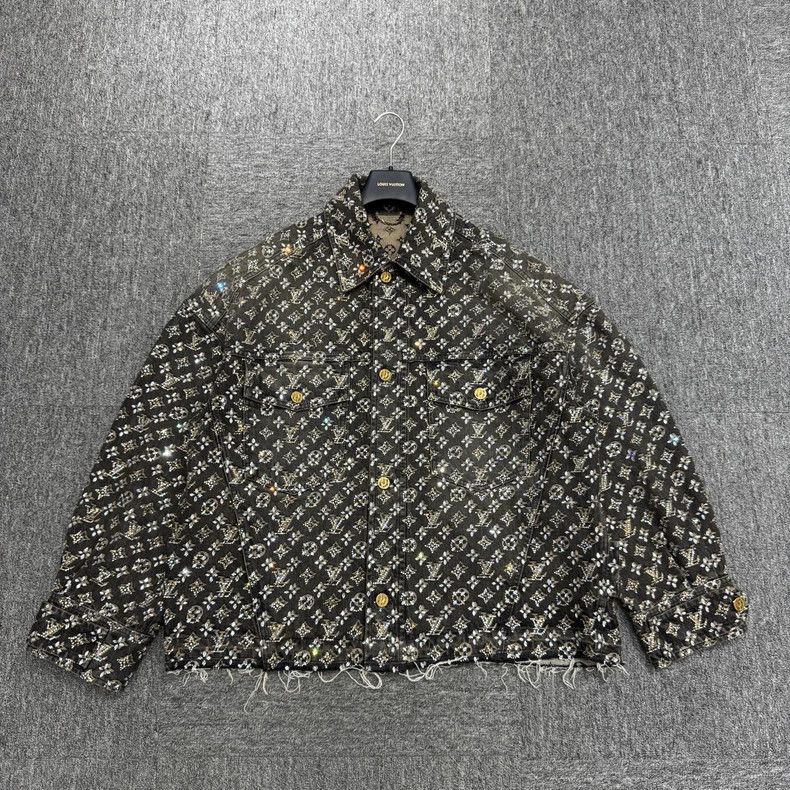 Louis Vuitton Louis Vuitton Studded Denim Jacket Size US XL / EU 56 / 4 - 1 Thumbnail