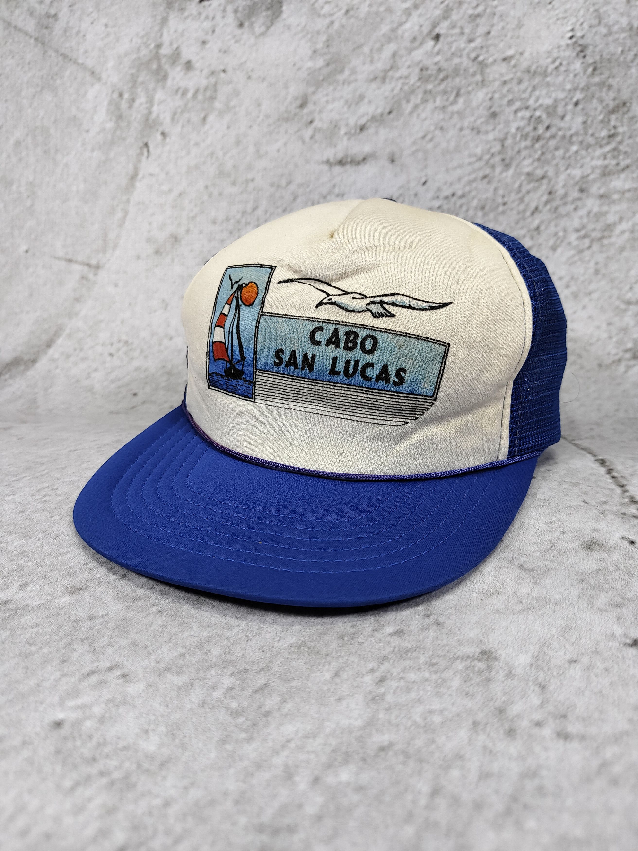 Vintage 80s Cabo San Lucas🌴Sailing Graphic Trucker Hat Size ONE SIZE - 3 Thumbnail