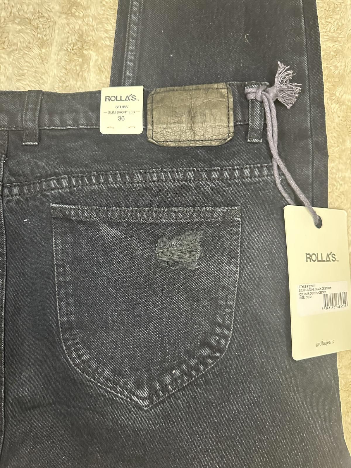 Rolla's Rolla's Stubs Slim Short Leg jeans Size 36x32 Size 36" / US 14 / IT 50 - 9 Thumbnail