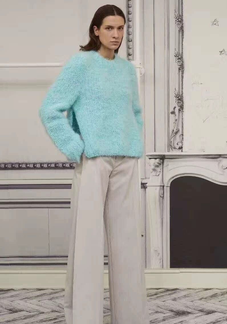 Maison Margiela Maison Margiela Aqua blue plush sweater 2501-Nextarrow Size M / US 6-8 / IT 42-44 - 2 Thumbnail