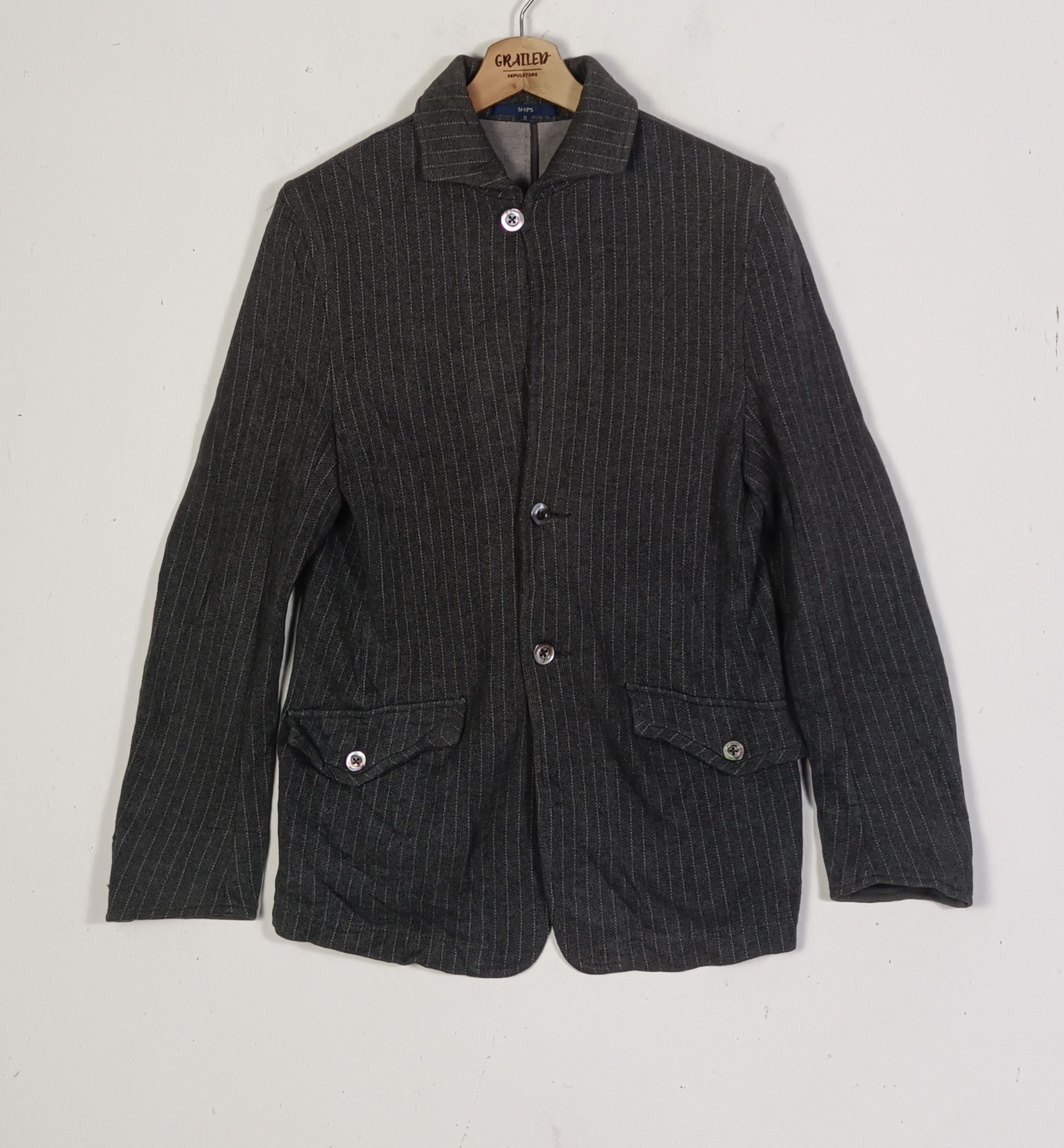 Japanese Brand × SHIPS Ships Hickory Jacket Button Up Size US S / EU 44-46 / 1 - 1 Thumbnail