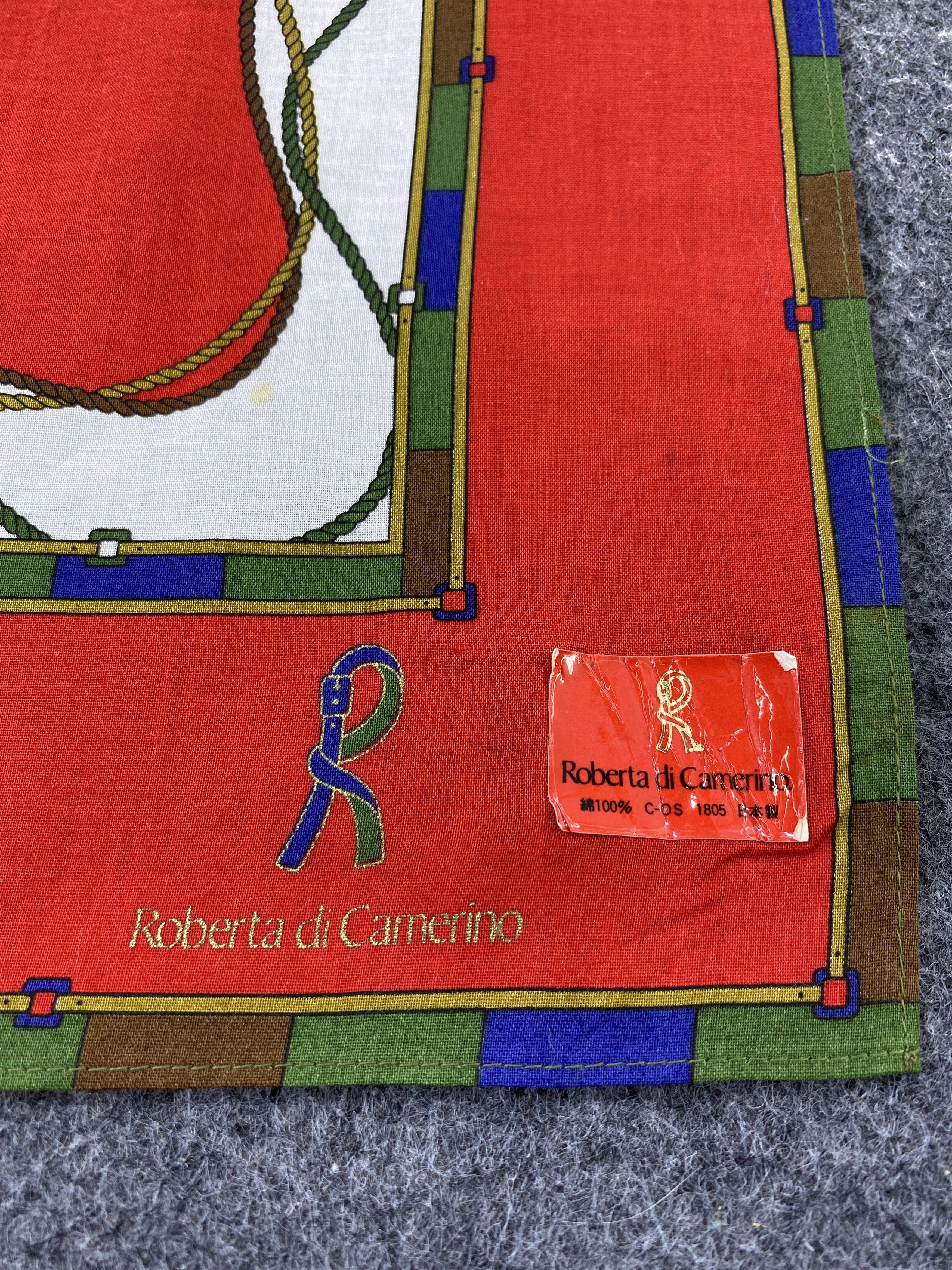 Designer Roberta Di Camerino Handkerchief / Bandana-B332 Size ONE SIZE - 5 Thumbnail