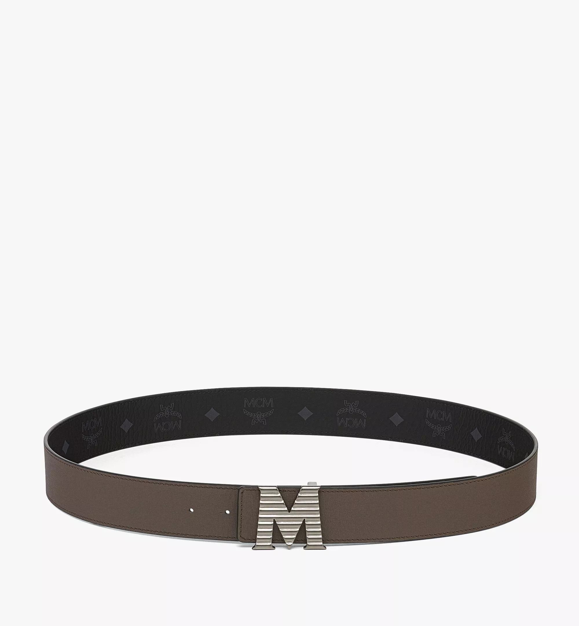 MCM o1mt1gz0725 Size: 95 / Reversible Belt in Morel Grey Size 38 - 1 Thumbnail