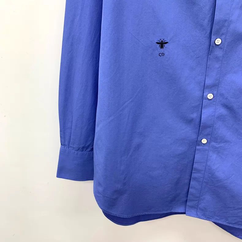Dior Dior Dark blue bee embroidery cotton lapel single-breasted Size XS / US 0-2 / IT 36-38 - 4 Thumbnail