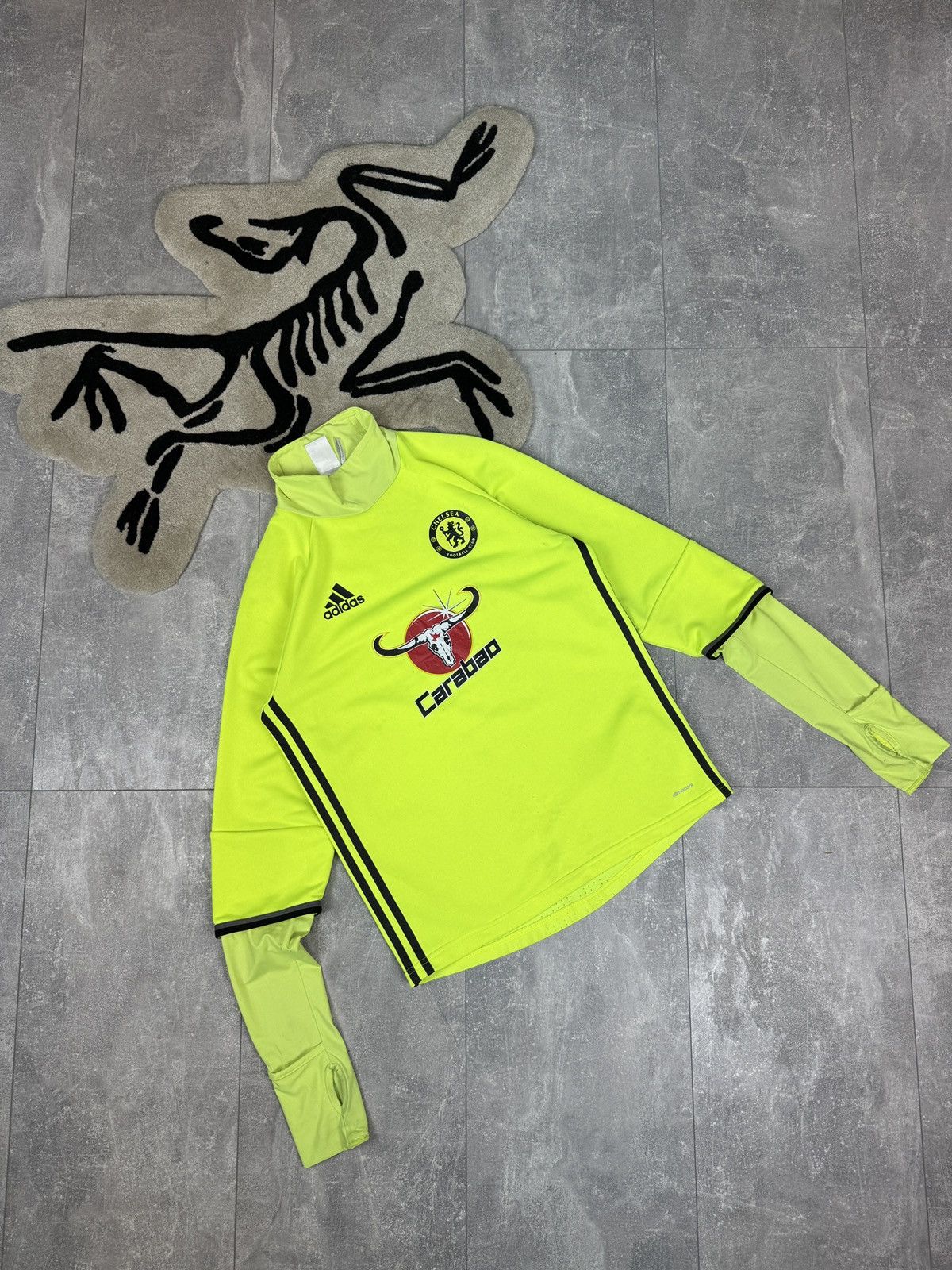 Adidas Mens Vintage Adidas Chelsea FC sweatshirt soccer jersey tee Size US S / EU 44-46 / 1 - 1 Thumbnail