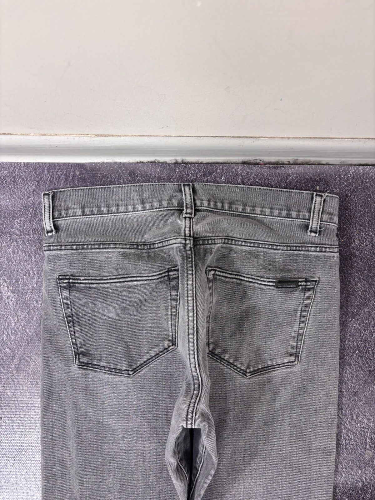 Carhartt Carhartt WIP Vicious Men’s Slim Straight Grey Pants Jeans Size US 31 - 14 Thumbnail