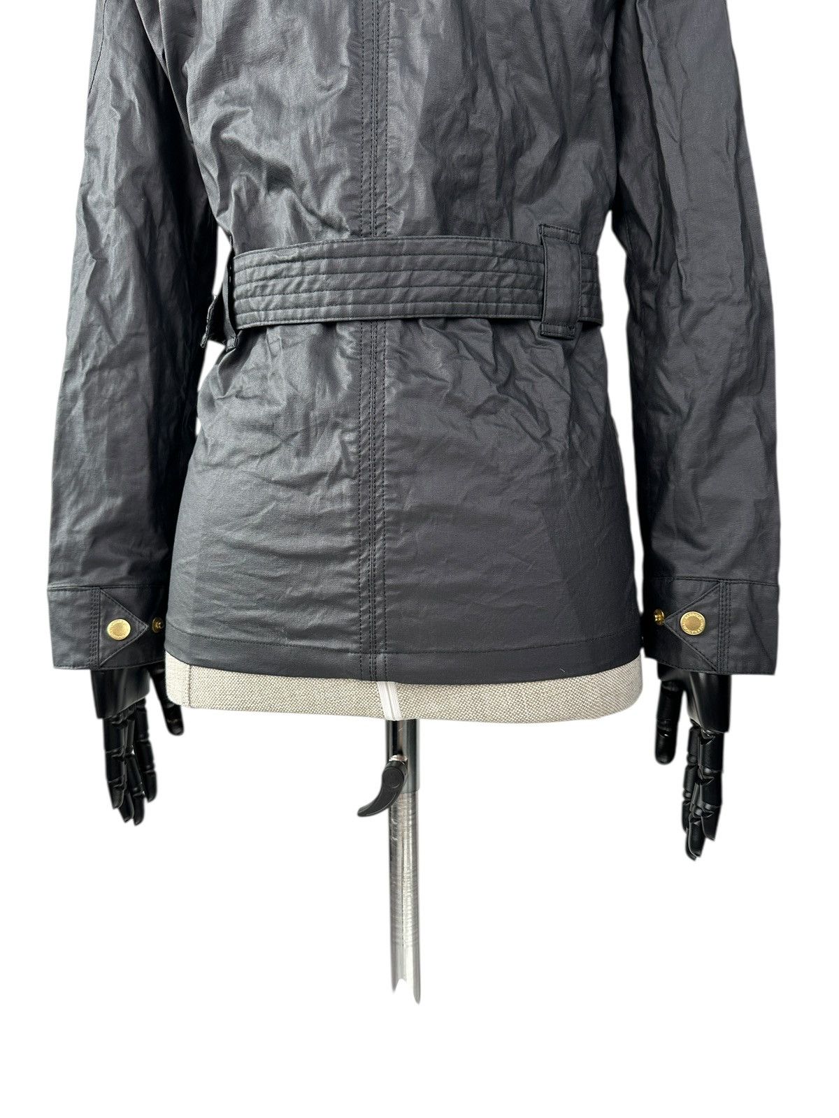 Barbour BARBOUR INTERNATIONAL Bearings Linen Cotton Biker Jacket Size S / US 4 / IT 40 - 5 Thumbnail