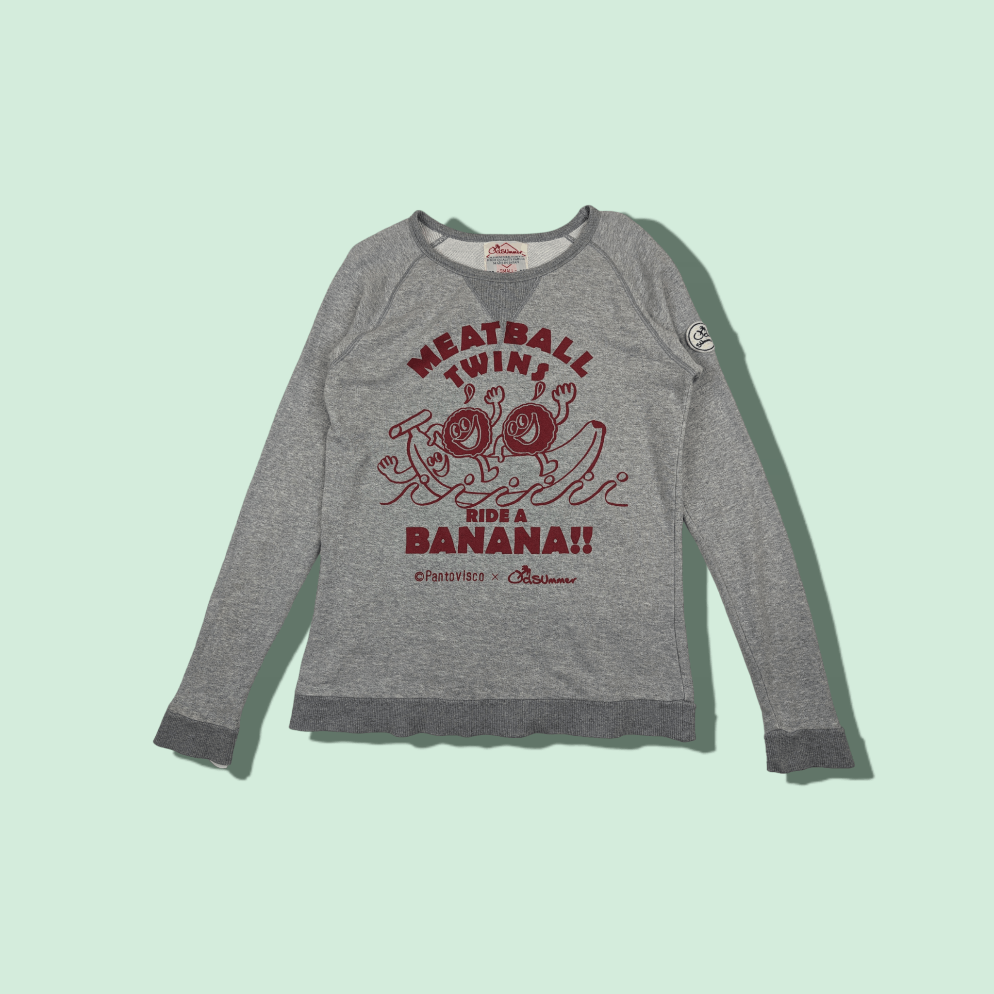Japan OLD SUMMER Meatball Banana Jumper Sweatshirt