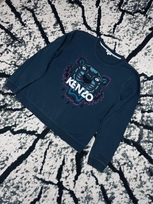 Kenzo Kenzo tiger crewneck sweatshirt navy blue XL Size US XL / EU 56 / 4 - 2 Thumbnail