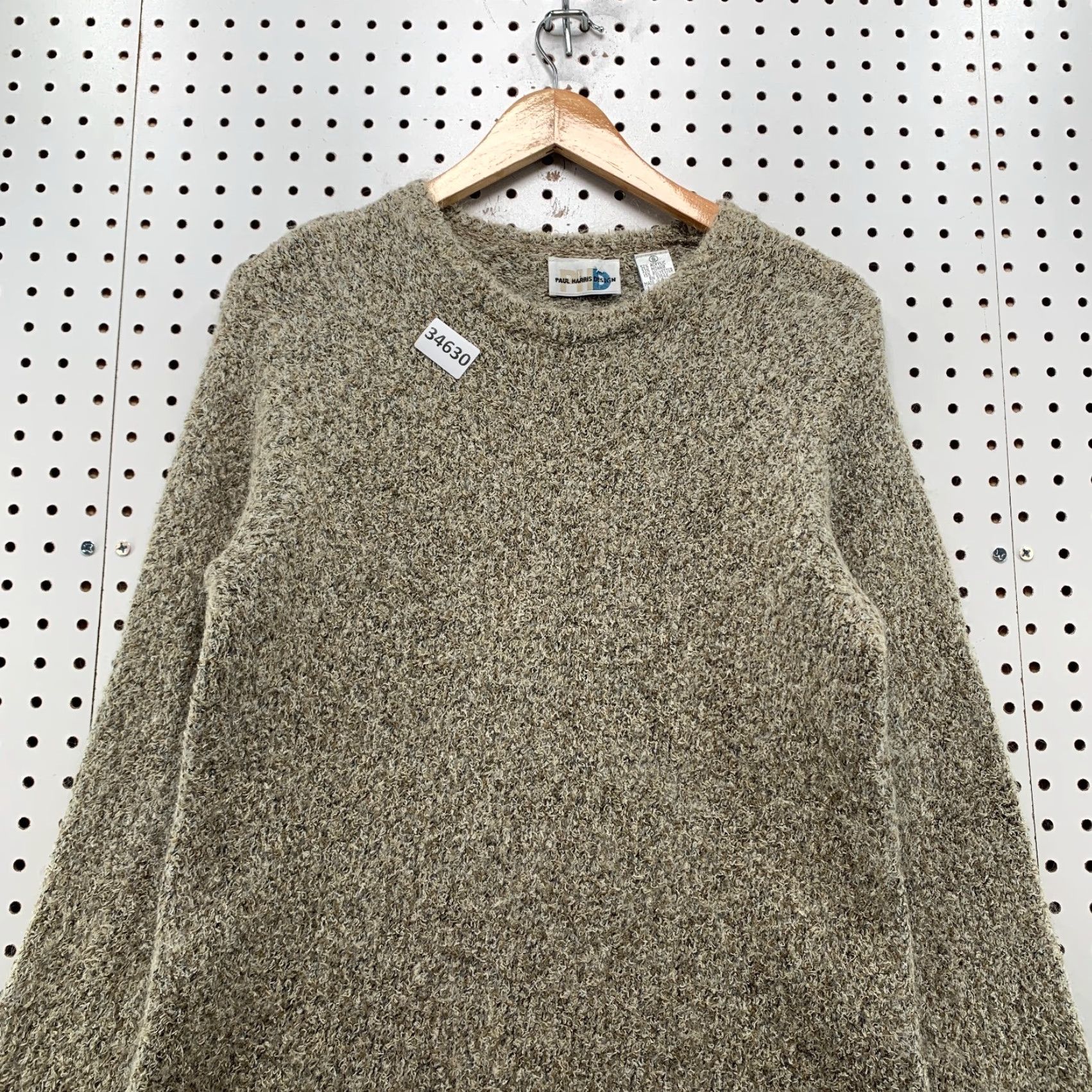 Vintage VINTAGE Paul Harris Design Sweater Womens Small Gray Mohair Sherpa SHaggy Size S / US 4 / IT 40 - 2 Thumbnail