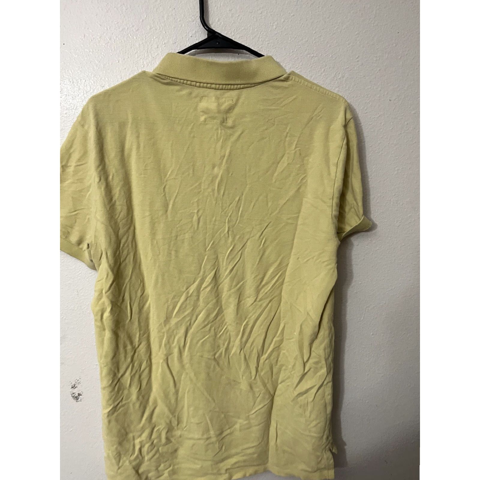 Express EXPRESS Shirt Polo Mens Large Yellow Short Sleeve Pique Logo Modern Fit 90s or 2000s Style Mens Size US L / EU 52-54 / 3 - 2 Thumbnail