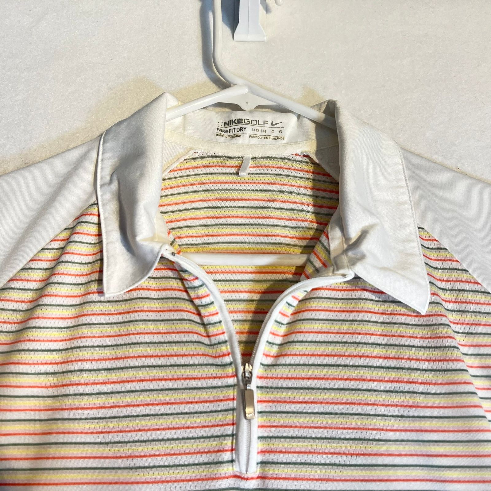 Nike Nike Golf Fit Dry 1/4 Zip Polo Woman L 12-14 Wicking Pastel Size L / US 10 / IT 46 - 8 Thumbnail