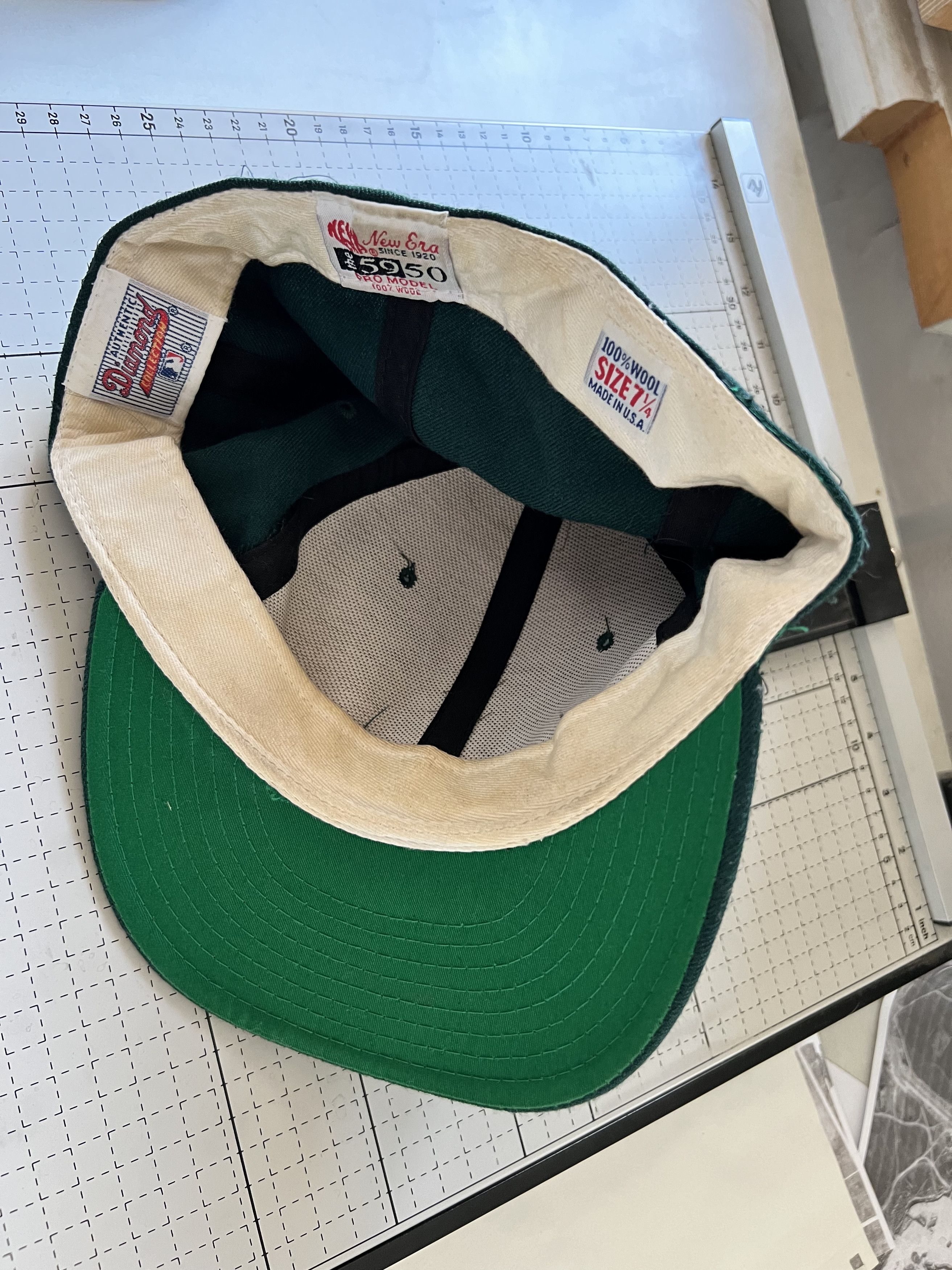 MLB A's Oakland Vintage Wool Rare Baseball Truck Cap Size ONE SIZE - 4 Thumbnail