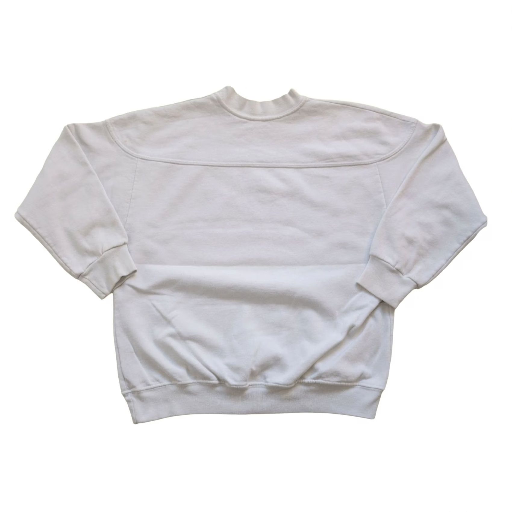 Guess VINTAGE GUESS? WHITE CREW SWEATSHIRT 80s 90s Y2K RETRO GRAPHIC 1988 SZ L MEN Size US L / EU 52-54 / 3 - 3 Thumbnail
