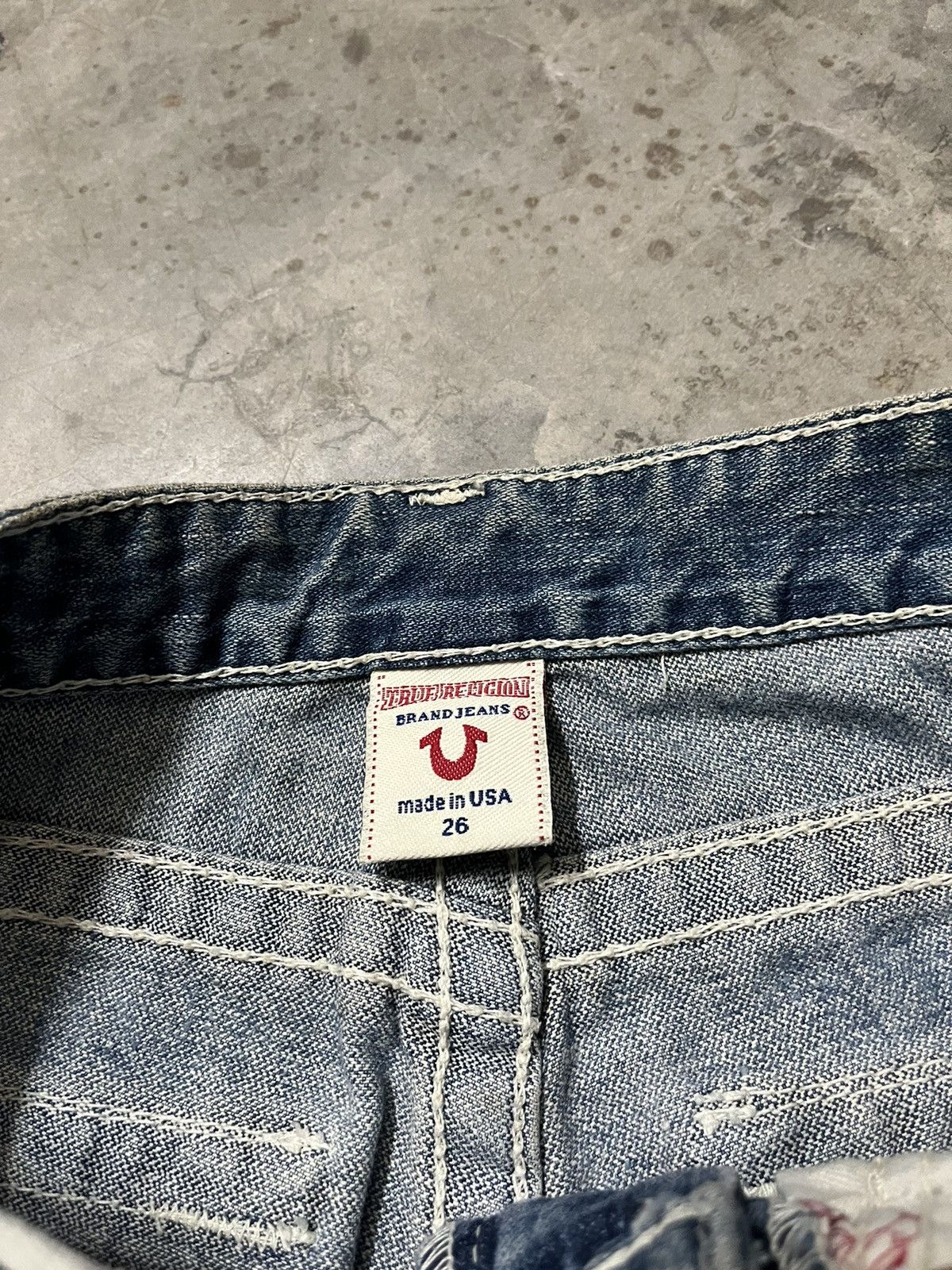 True Religion Flare Jeans TRUE RELIGION distressed low rise twist leg Size US 28 / EU 44 - 8 Thumbnail