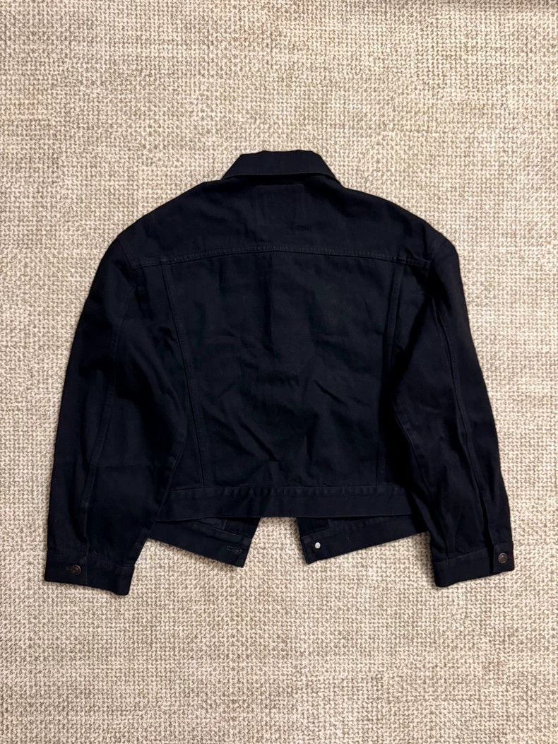 Balenciaga Balenciaga size 34 Distressed black water-washed denim jac Size S / US 4 / IT 40 - 2 Thumbnail