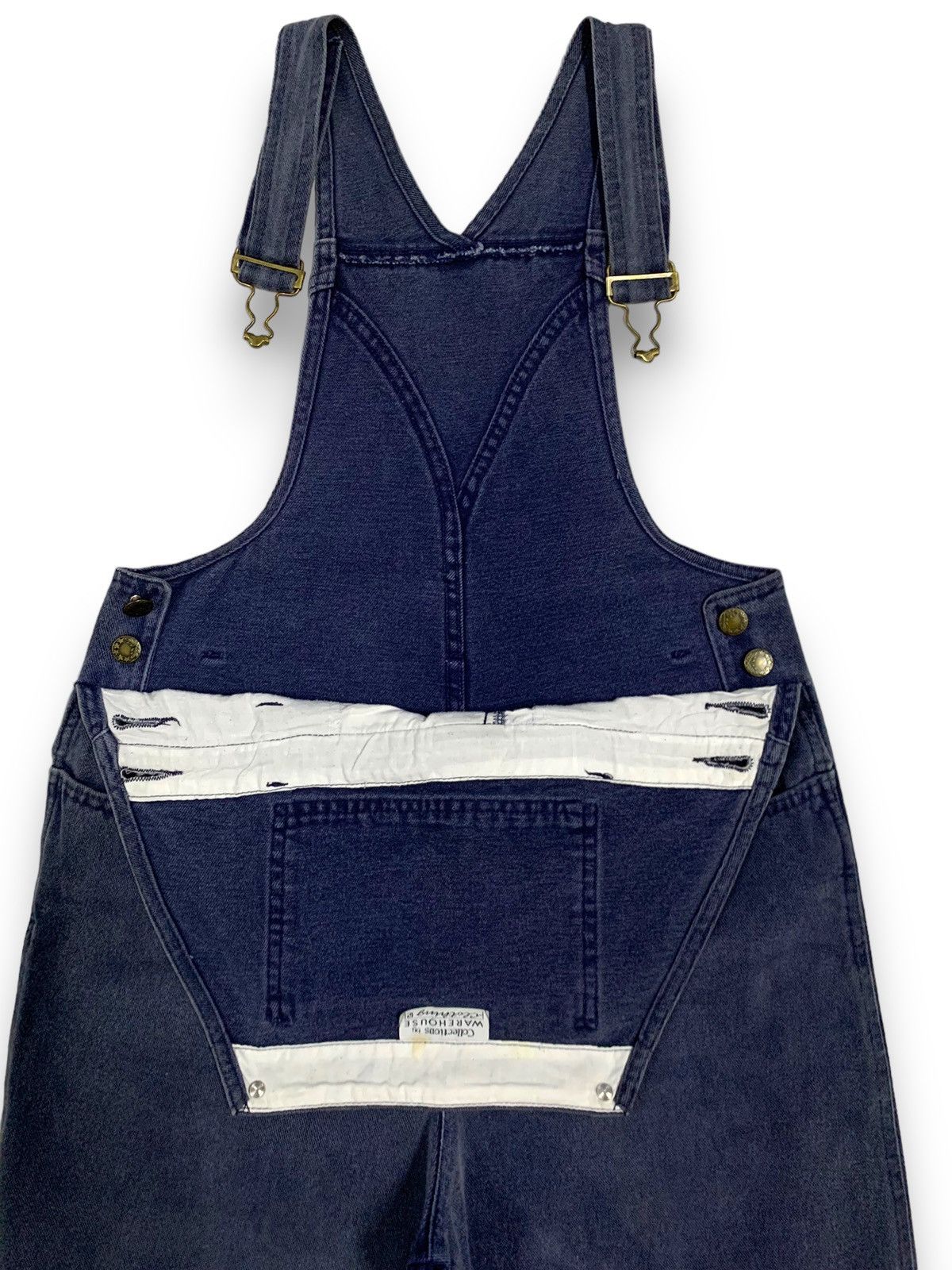 Warehouse Vintage Japanese Brand Limited Edition Faded Denim Overalls Size 31" - 6 Thumbnail