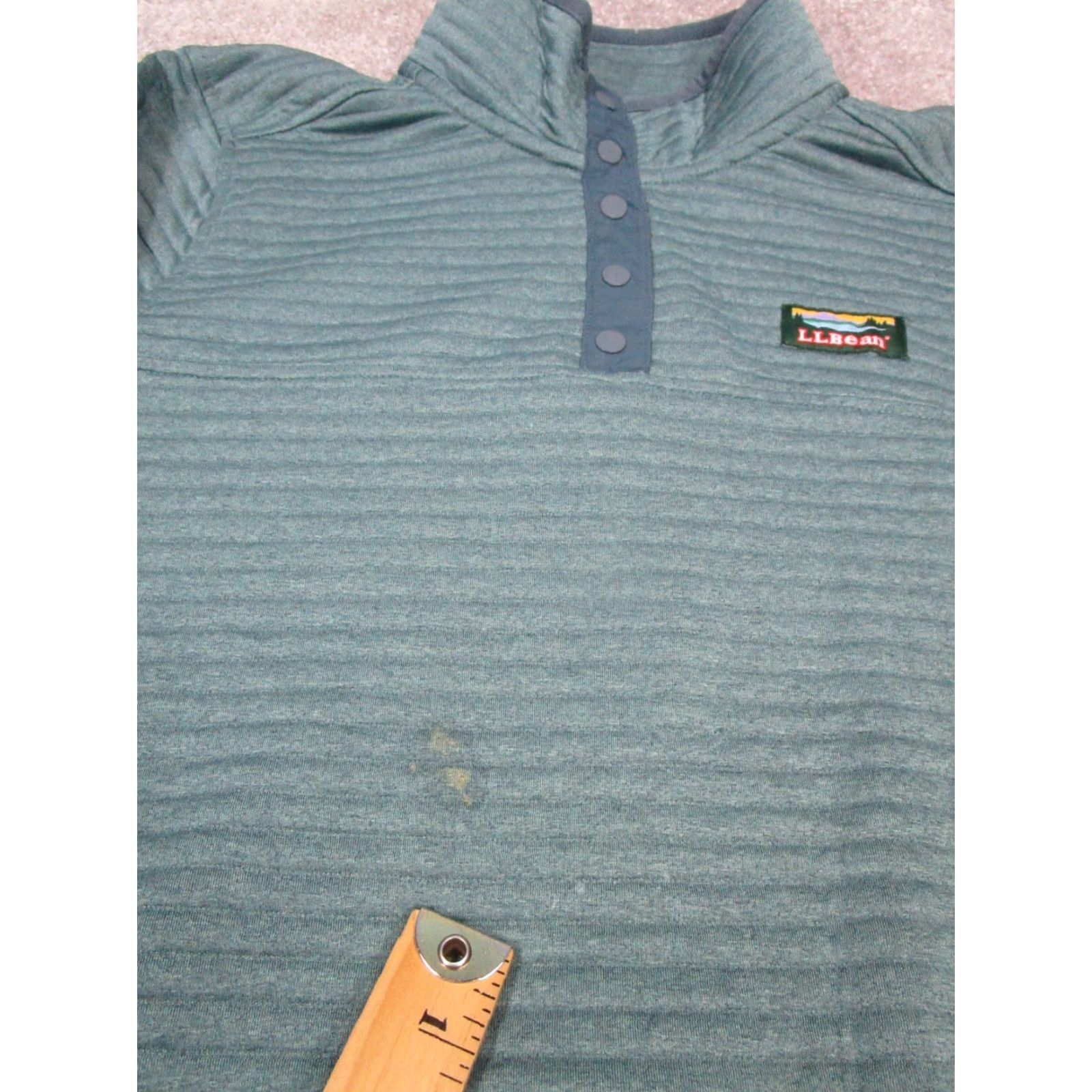 Vintage L.L.Bean Sweater Mens M Green Hiking Fleece Pullover Mock Neck Outdoor Sports Shirt Mens Size US M / EU 48-50 / 2 - 5 Thumbnail