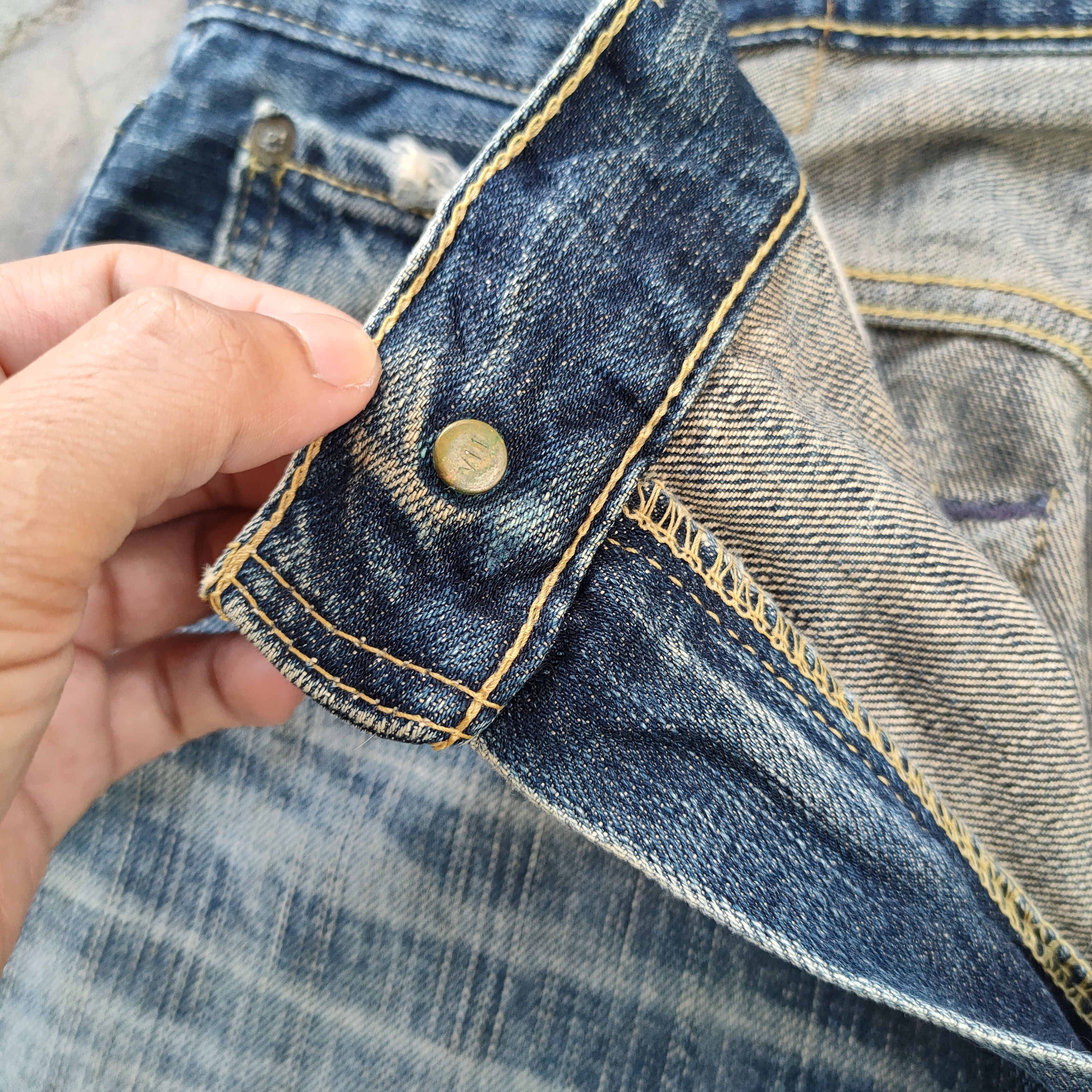 Levi's Vintage Levi's 503 ripped faded jeans denim pants Size US 34 / EU 50 - 10 Thumbnail