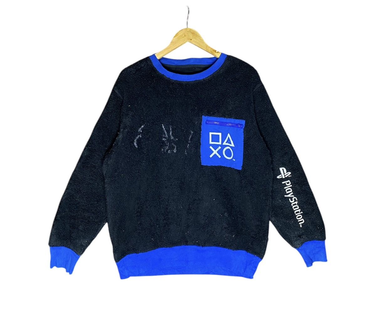 Japanese Brand × Playstation PlayStation Box Logo Fleece Sweatshirt Size US L / EU 52-54 / 3 - 1 Thumbnail