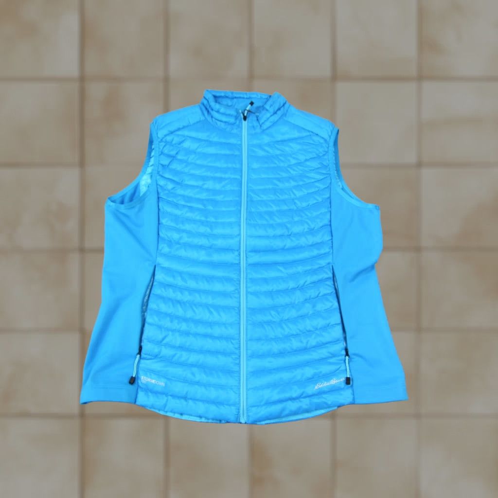 Eddie Bauer Eddie Bauer Jacket Womens XL Blue Puffer Storm Down Full Zip Size XL / US 12-14 / IT 48-50 - 1 Thumbnail