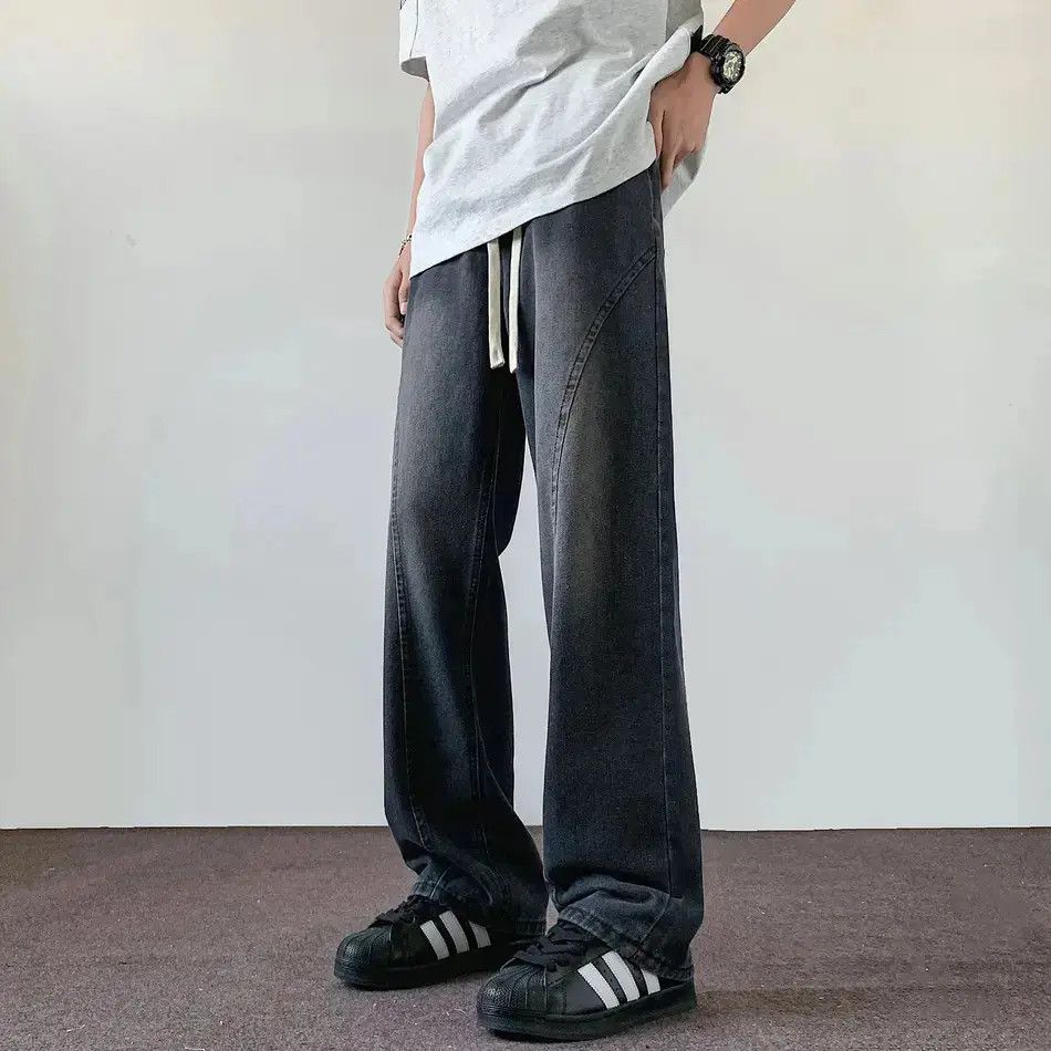 Japanese Brand Retro loose wide leg high street casual jeans Size US 32 / EU 48 - 1 Thumbnail