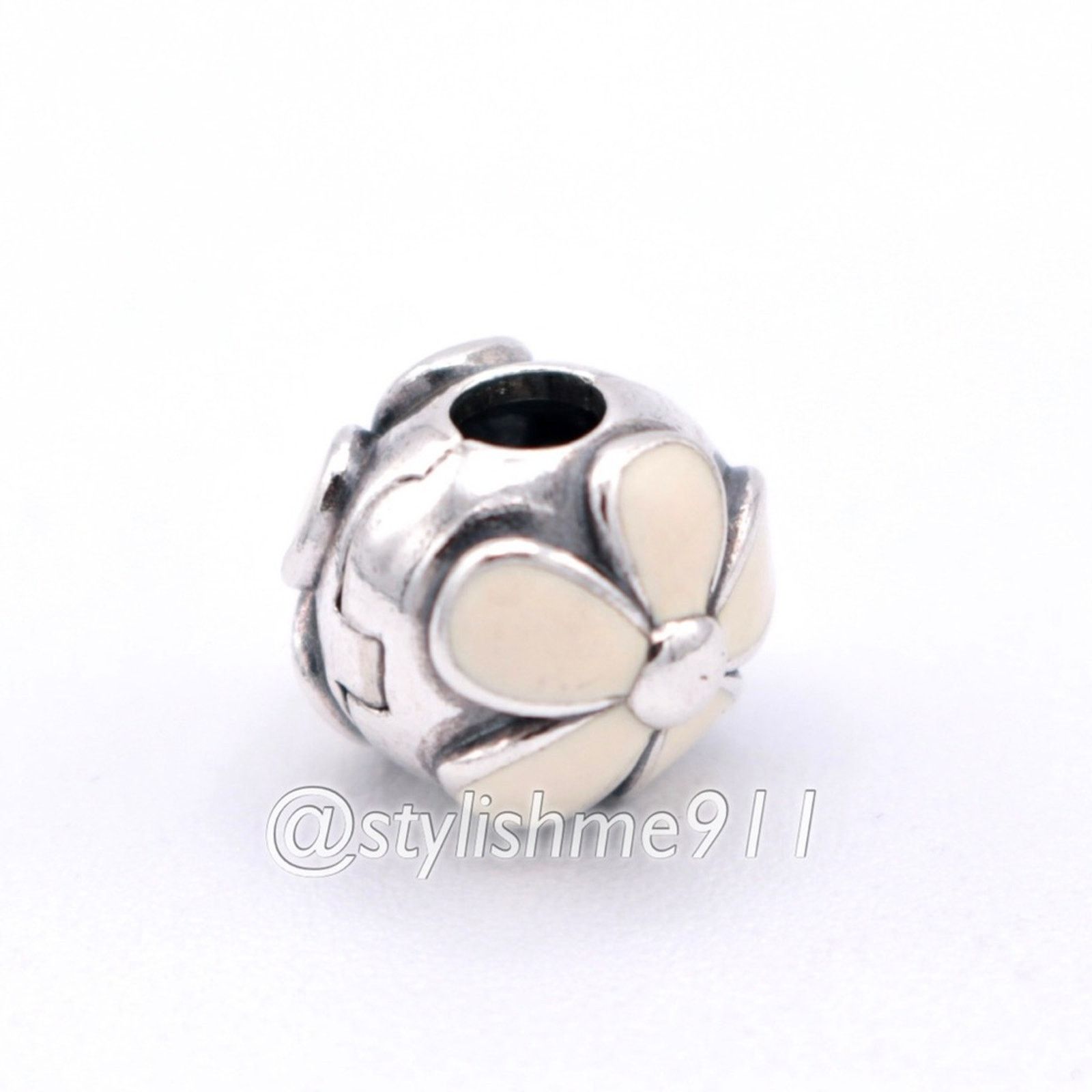 pandora Authentic PANDORA Darling Daisies Clip with White Enamel Size ONE SIZE - 13 Thumbnail