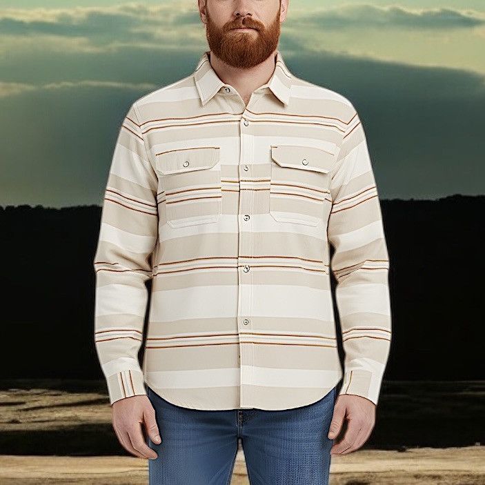 Dakota Grizzly Dakota Grizzly Men’s Beige Flannel Long Sleeve Shirt Sz M Size US M / EU 48-50 / 2 - 1 Thumbnail