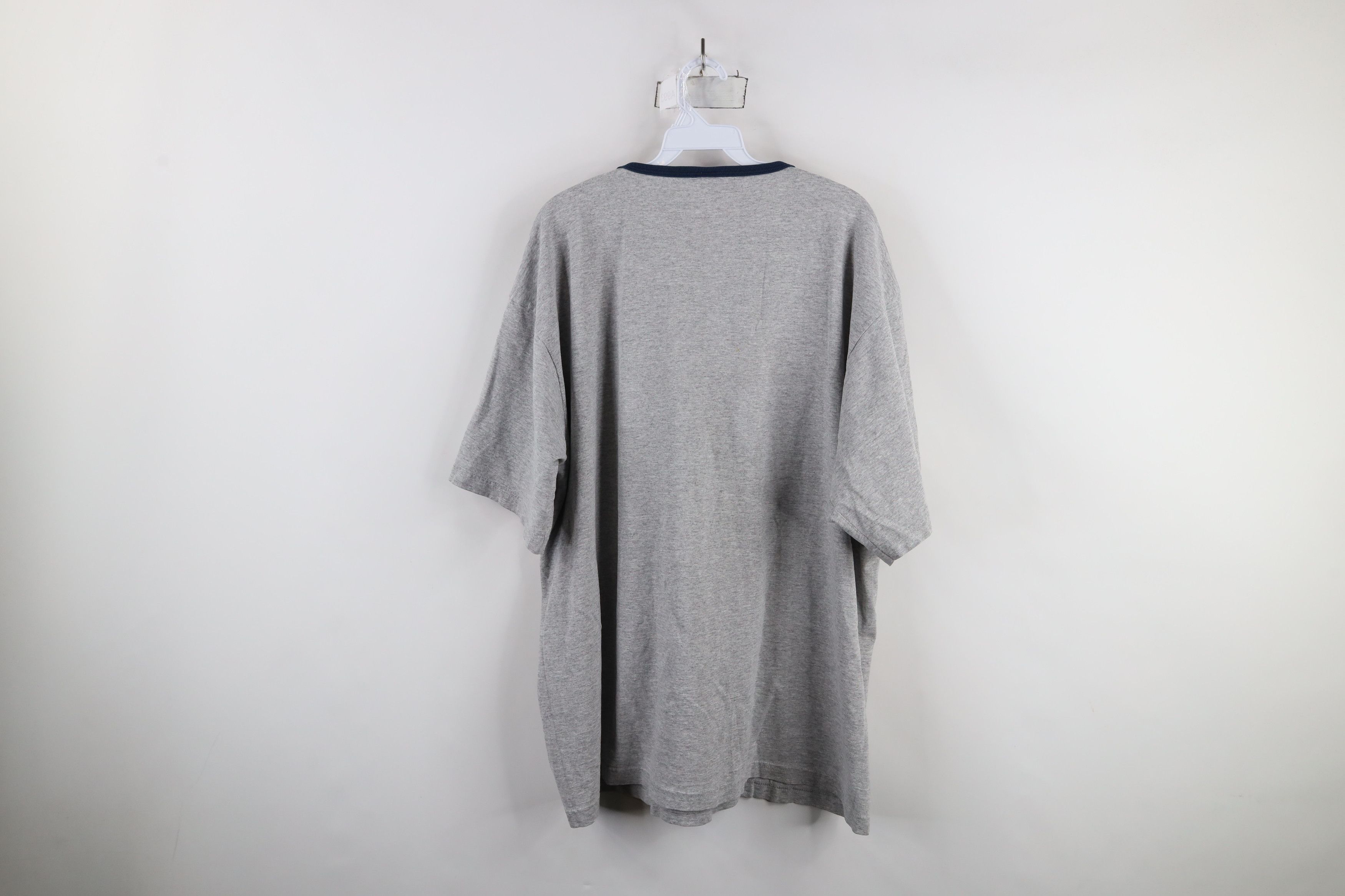 Levi's × Vintage Vintage 90s Levis Spell Out USA V-Neck T-Shirt Gray USA Size US XL / EU 56 / 4 - 8 Thumbnail