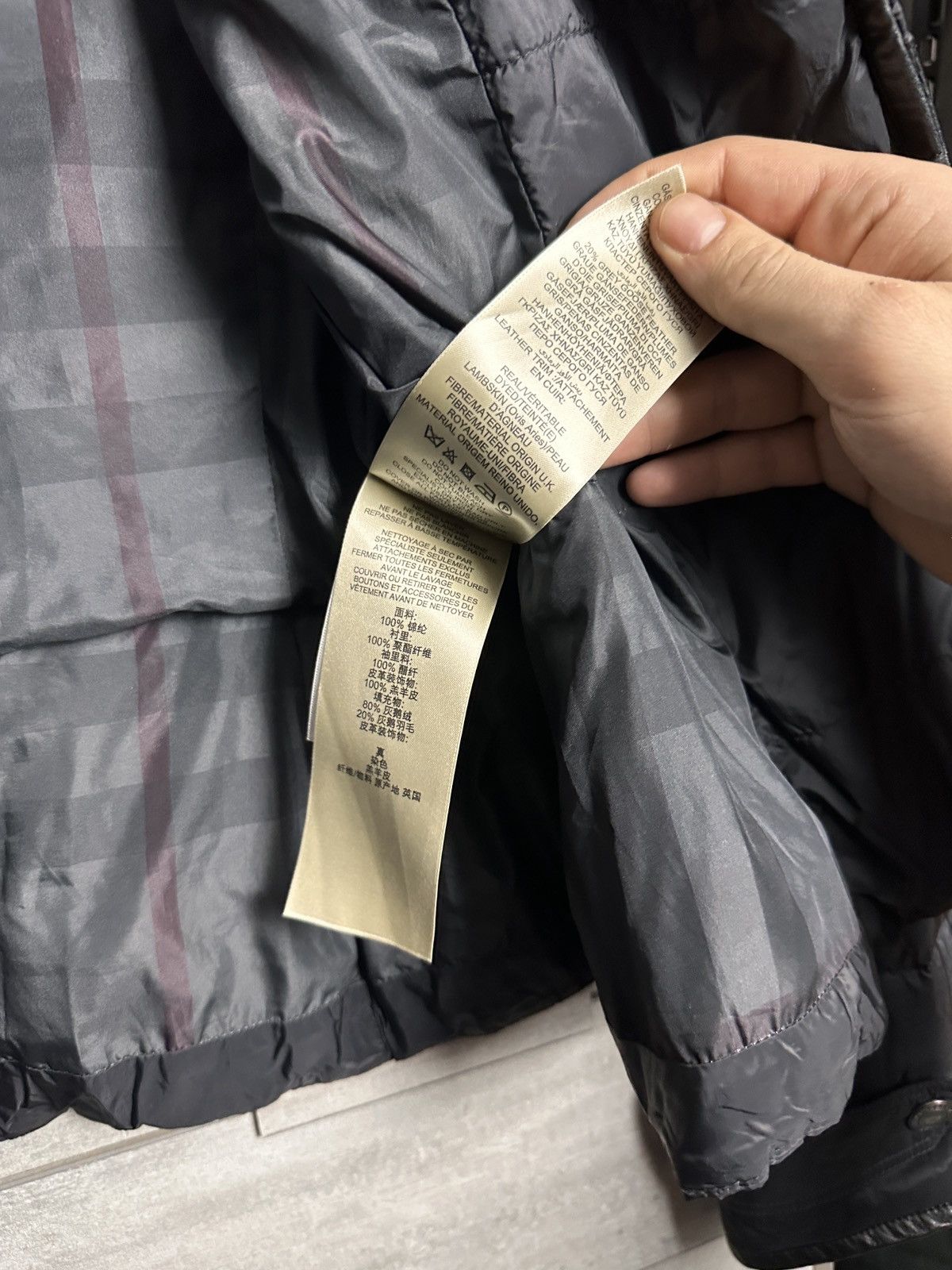 Burberry Burberry Brit Cropped Bomber Jacket Size L / US 10 / IT 46 - 9 Thumbnail