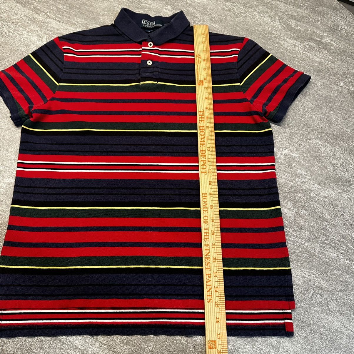 Polo Ralph Lauren Vintage 90s Polo Ralph Lauren Striped Polo Shirt Adult Large Size US L / EU 52-54 / 3 - 5 Thumbnail