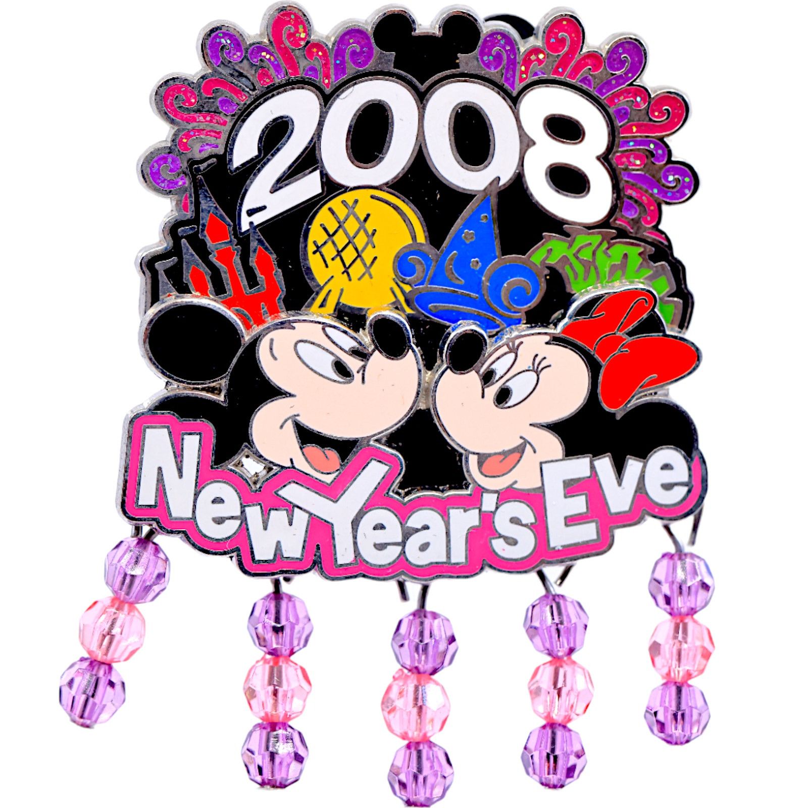 Disney Disney New Years Eve 2008 Mickey & Minnie Pin LE /4,500 Size ONE SIZE - 1 Thumbnail