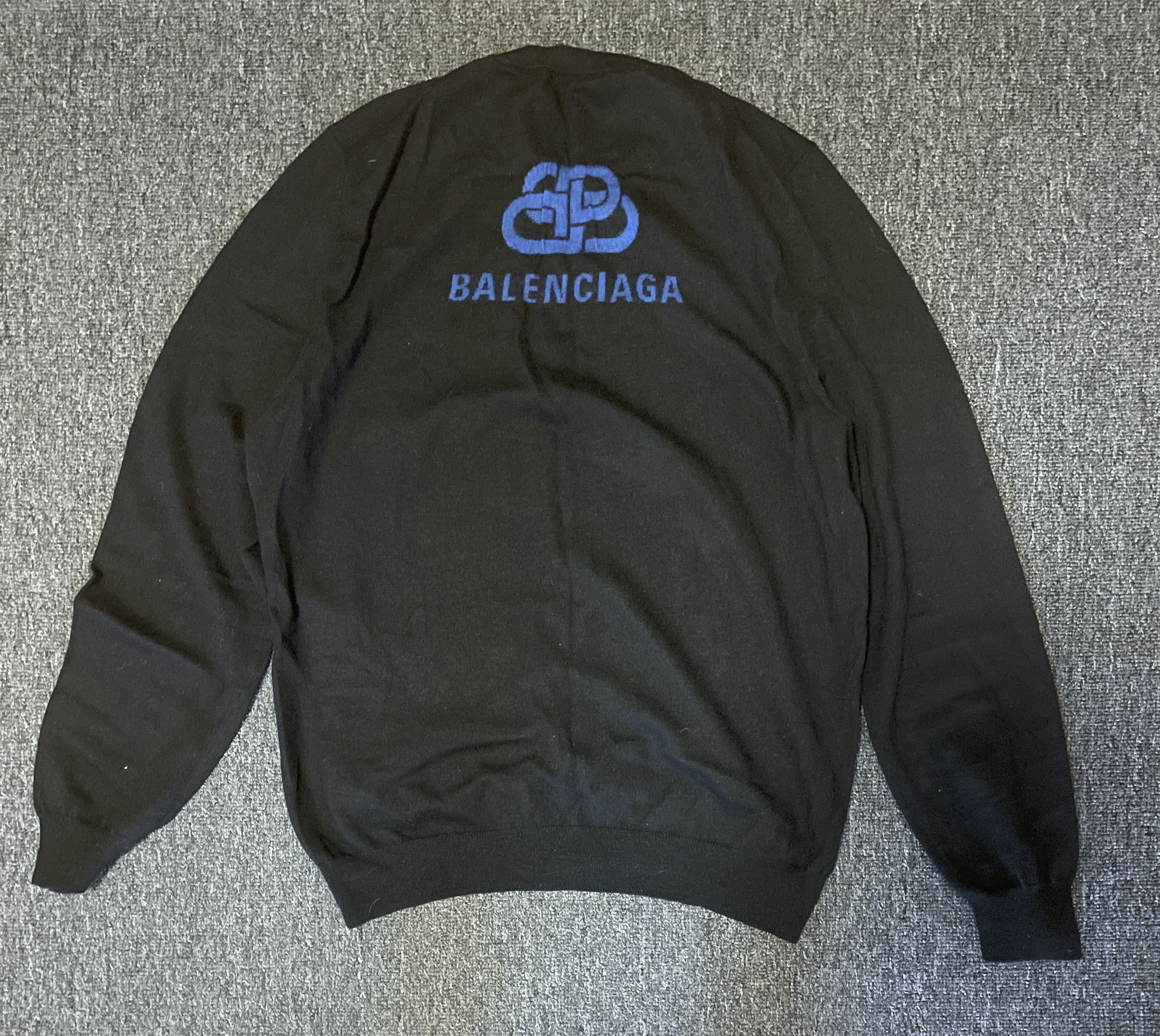 Balenciaga Balenciaga Black Wool Sweater Pullover Size L Unisex Size US L / EU 52-54 / 3 - 1 Thumbnail