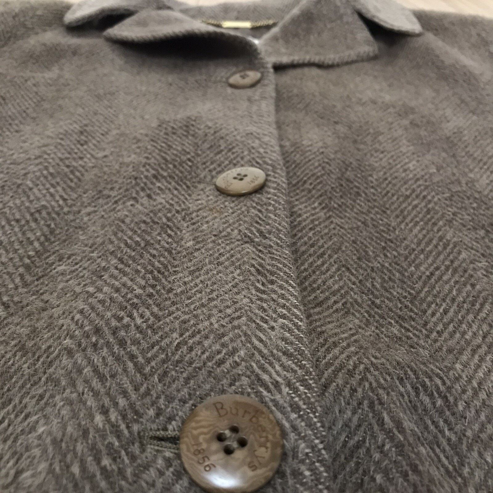 Burberry burberry's trench coat ALPACA WOOL tweed overcoat womens Size XL / US 12-14 / IT 48-50 - 3 Thumbnail