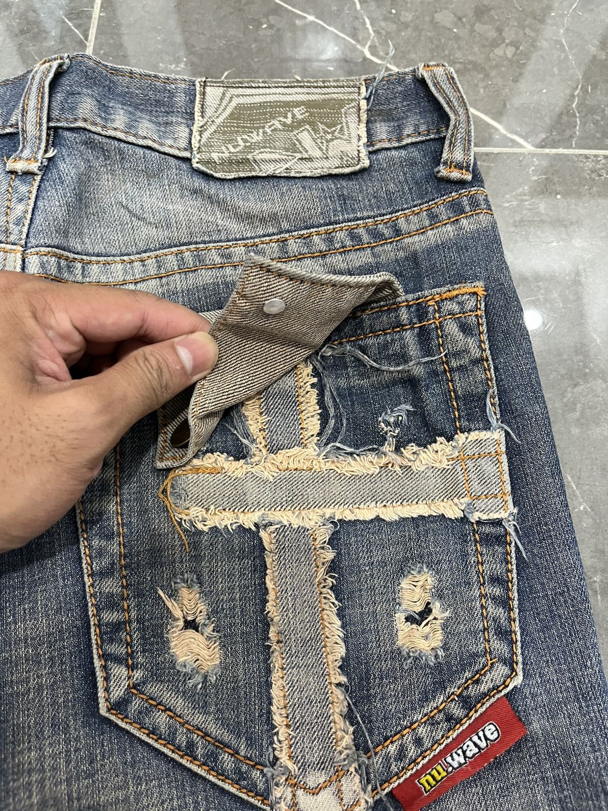 5351 POUR LES HOMMES Nu wave flared jeans tornado mart styled Size US 29 - 7 Thumbnail