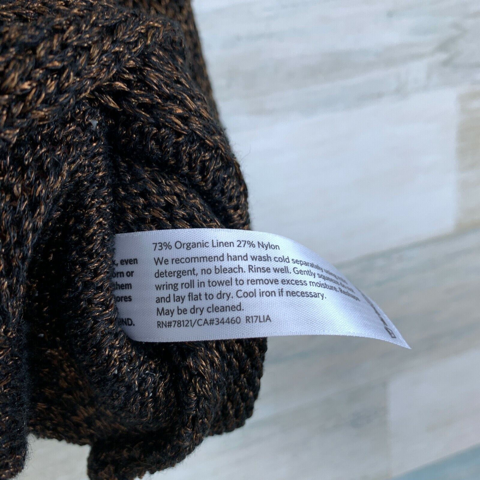 Eileen Fisher Eileen Fisher Organic Linen Loose Knit Dolman Sweater Brown Size XS / US 0-2 / IT 36-38 - 8 Thumbnail