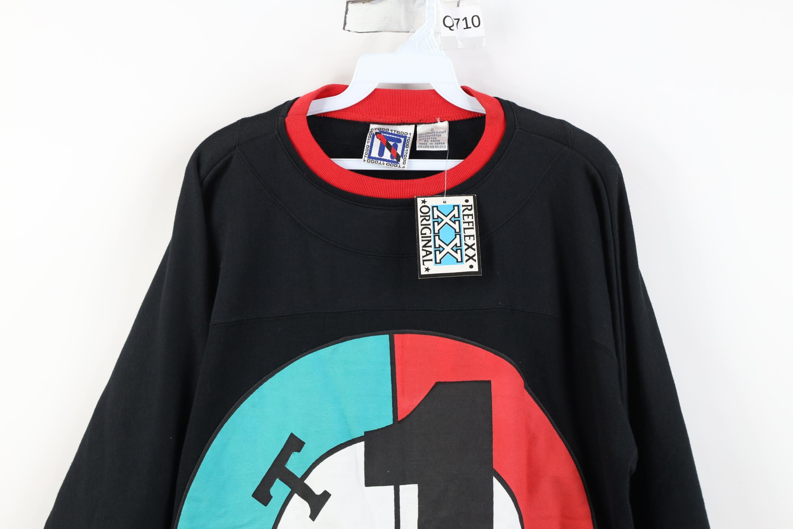 Vintage Deadstock Vintage 90s Streetwear Trim Bullseye Sweatshirt Size US S / EU 44-46 / 1 - 2 Thumbnail