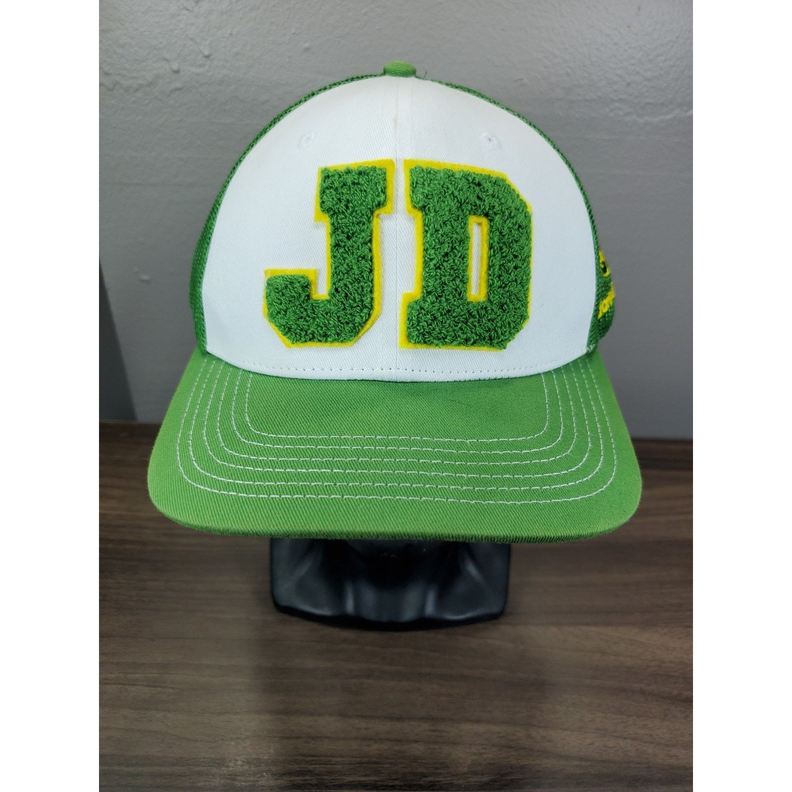 John Deere John Deere Hat Adjustable Snapback Cap Fuzzy Lawn Turf Logo Size ONE SIZE - 3 Thumbnail